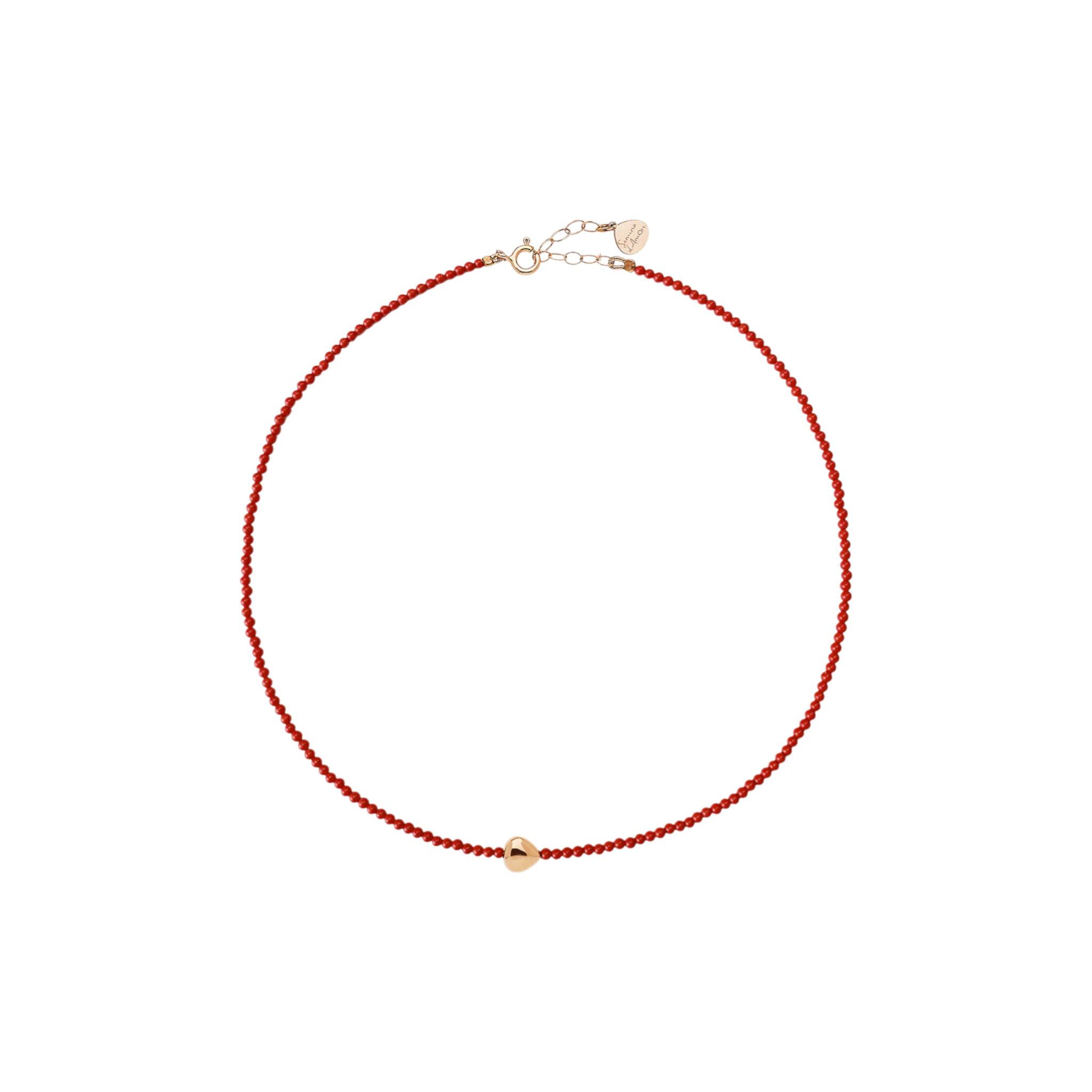 ROSSOPREZIOSO Collana Rosso Prezioso | Semino D'Amore Elements con argento