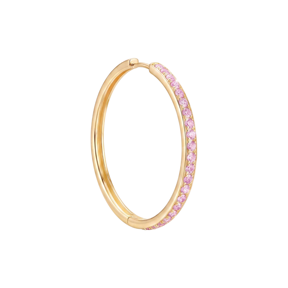Orecchino Amabile | Hoop Pavé Rosa