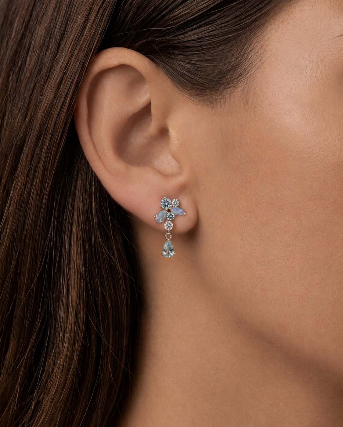 Orecchino Amabile | Pendente Aquamarine