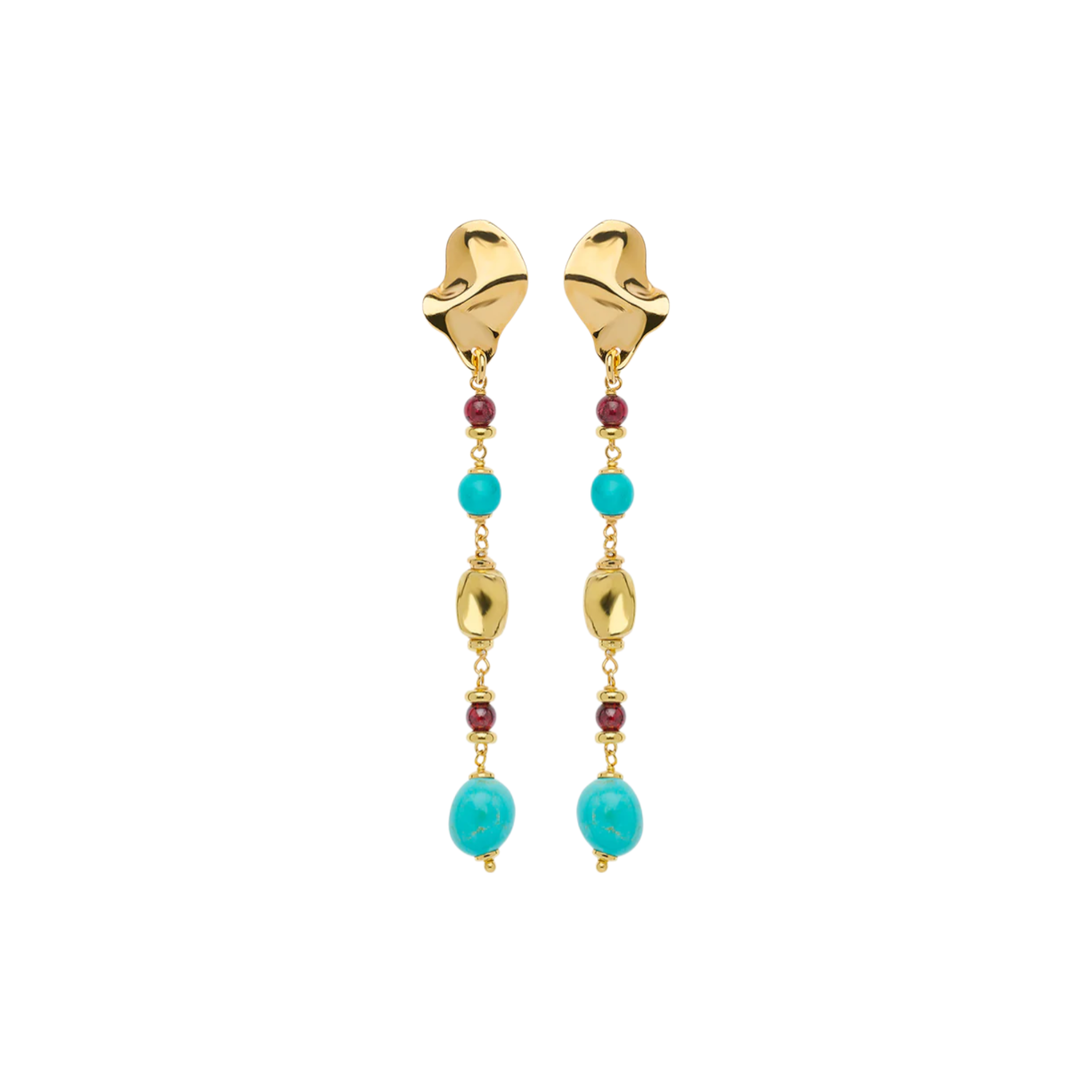 ROSSOPREZIOSO Orecchini Rosso Prezioso | Beat Turquoise con argento