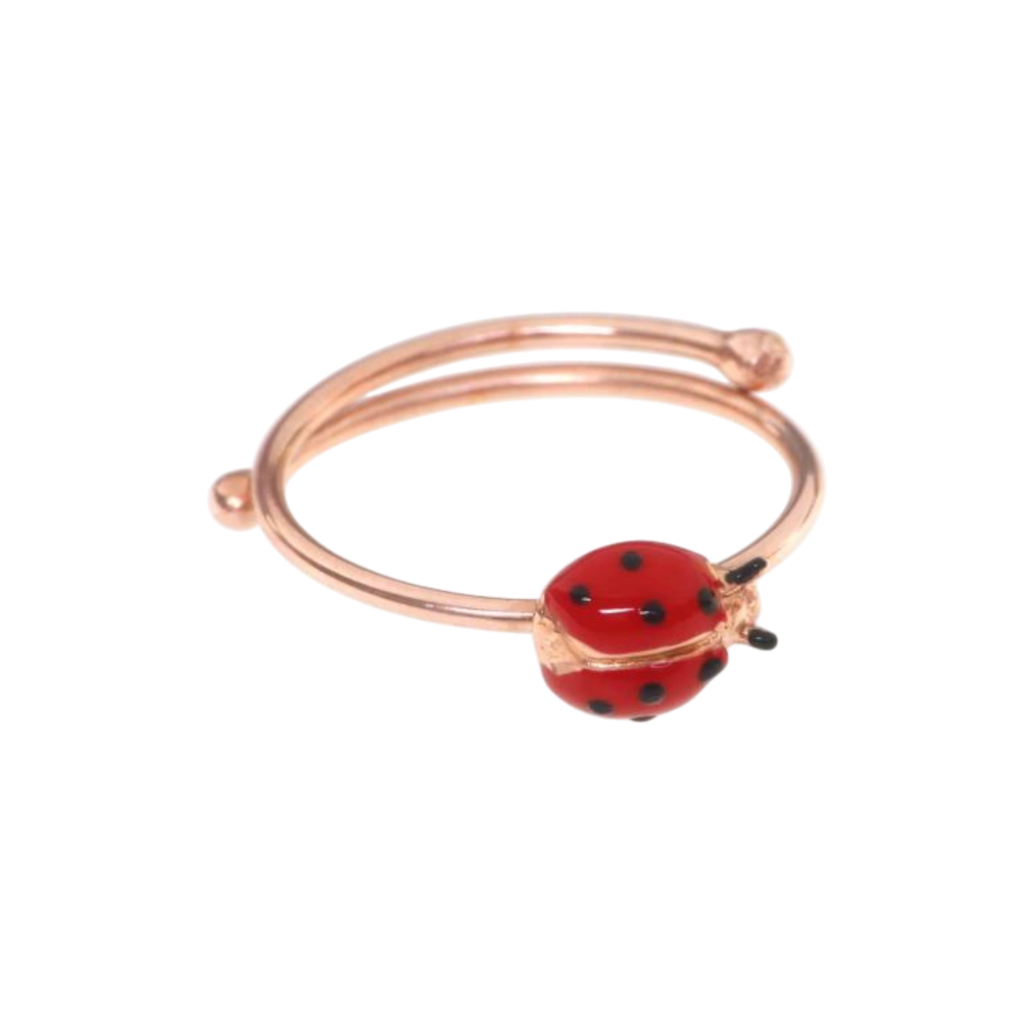 Anello Maman Et Sophie | Regolabile Coccinella Smaltata
