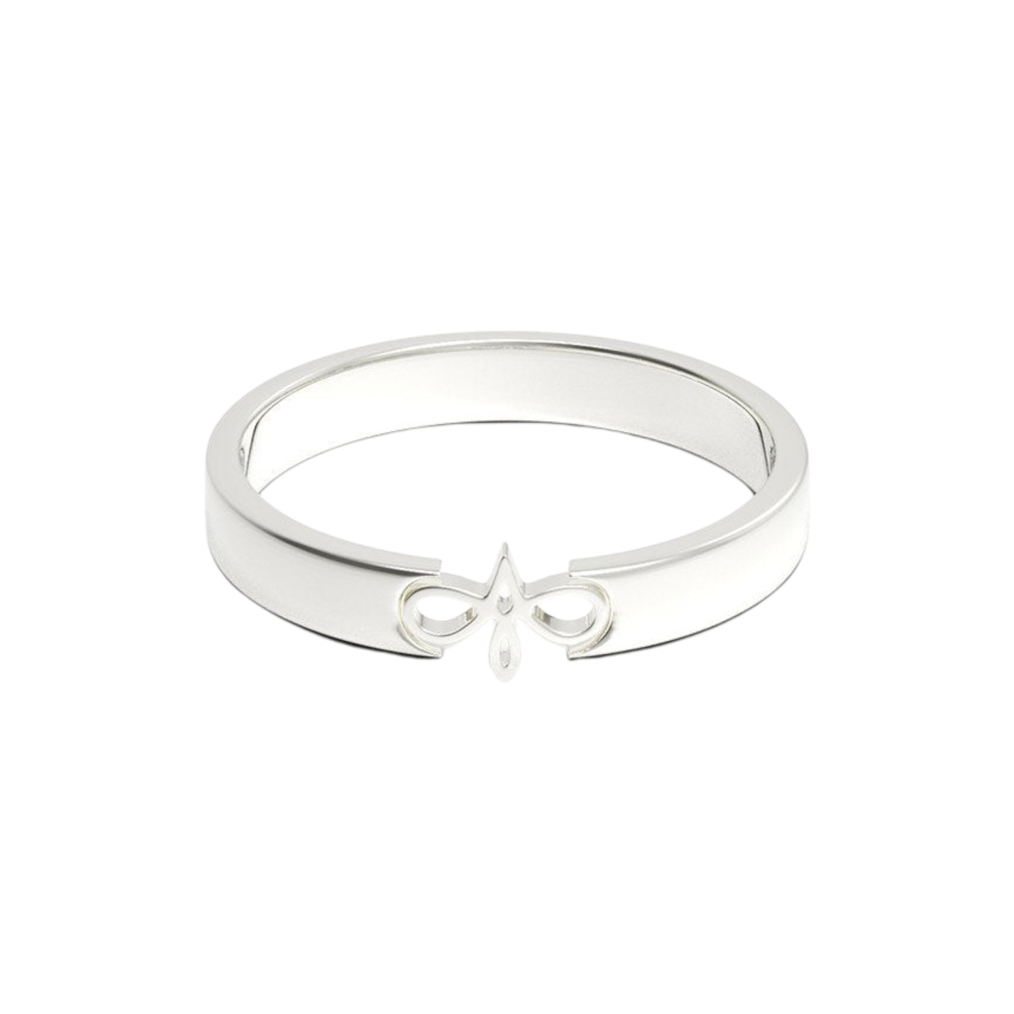 AMABILE Anello Amabile | Fedina Logo in Argento con M