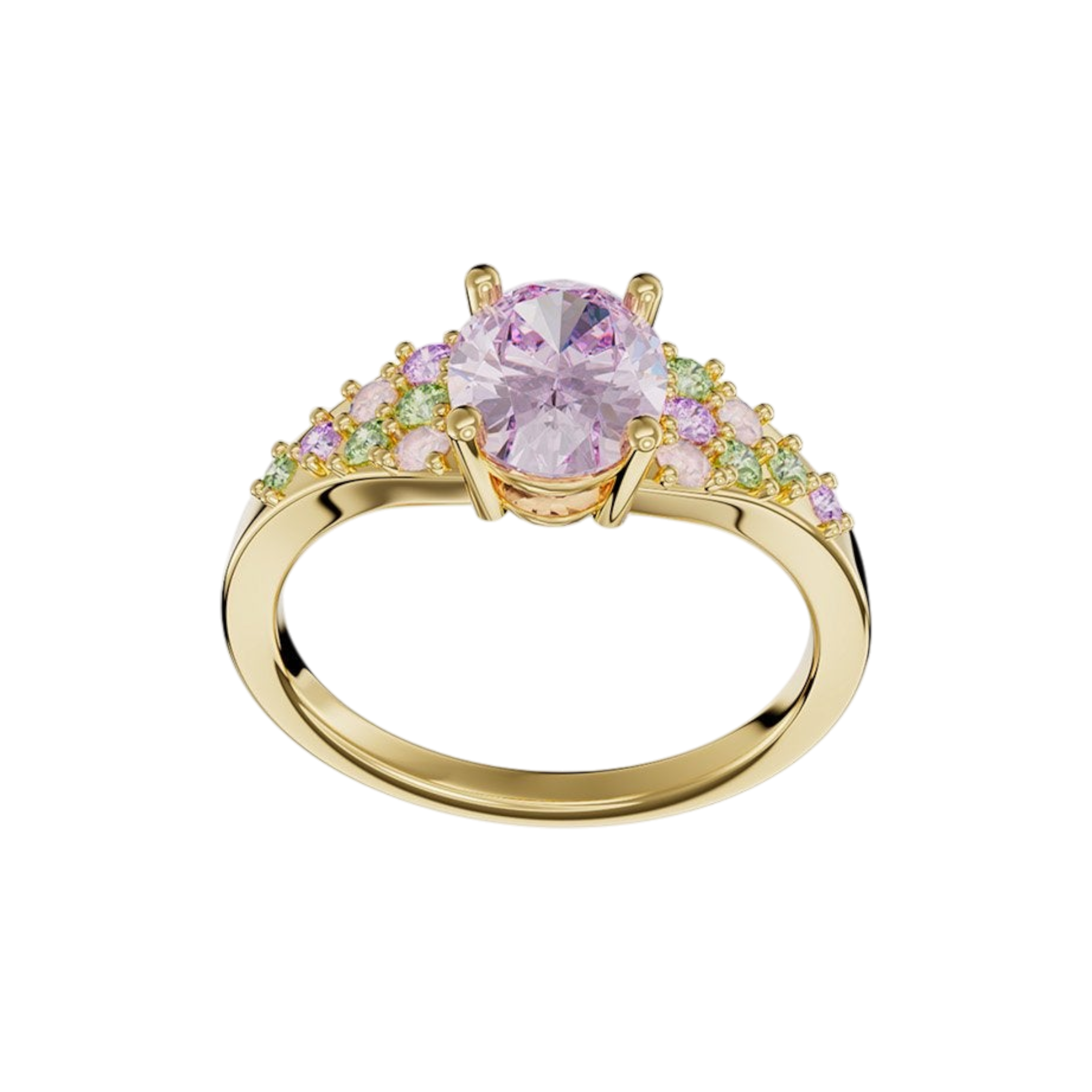AMABILE Anello Amabile | Lilypad in Placcato Oro