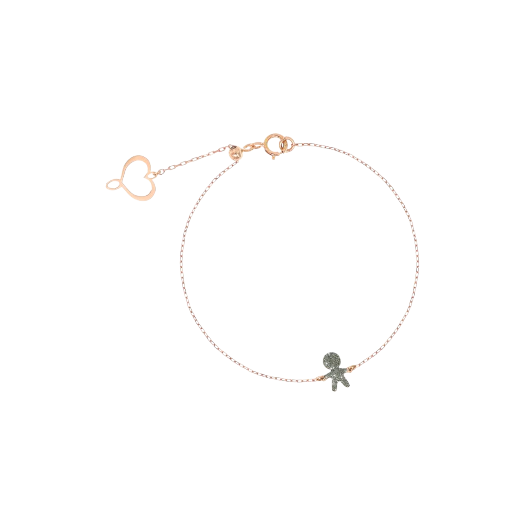MAMAN ET SOPHIE Bracciale Maman Et Sophie | 18Kt Bimbo Polvere Diamanti Cromo con oro