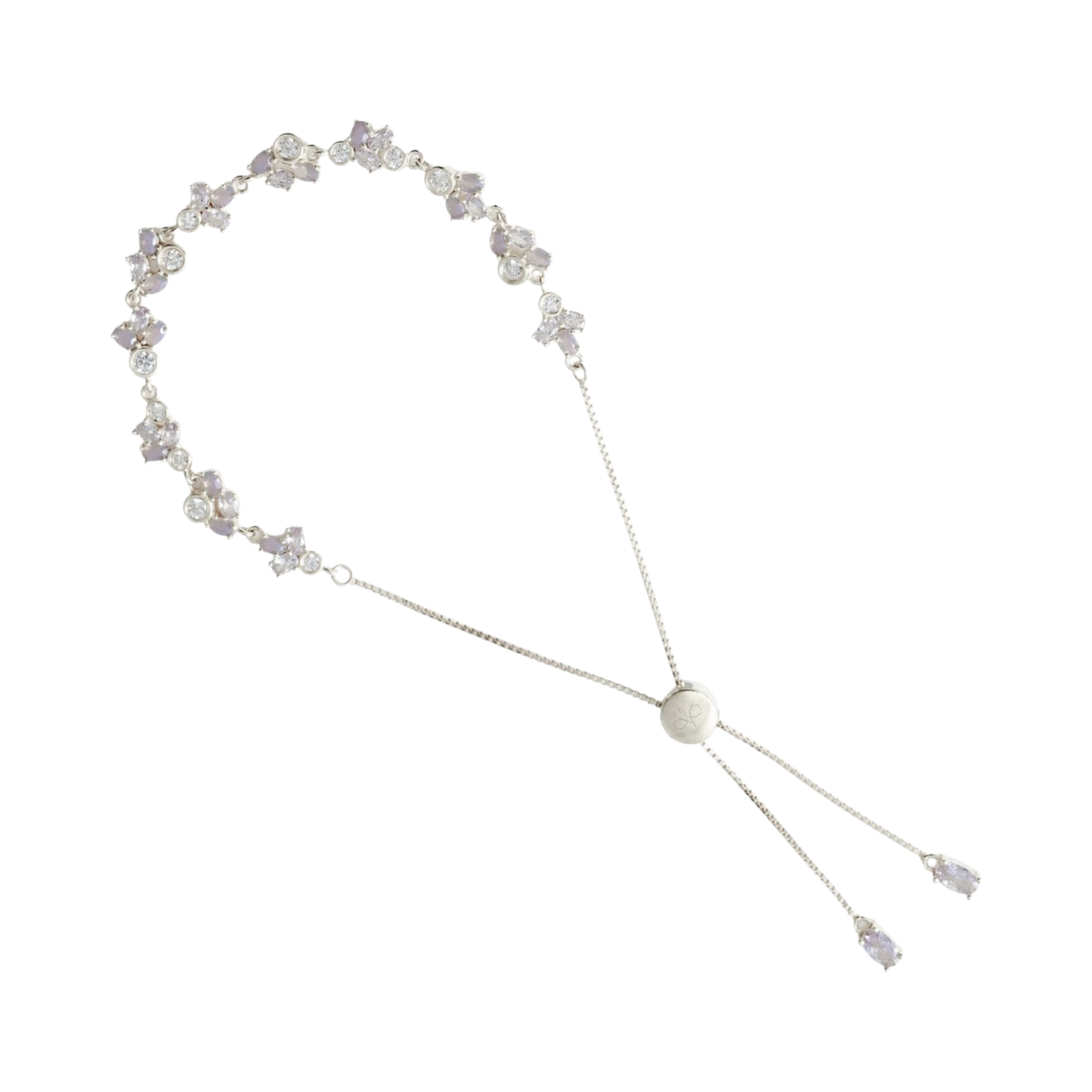 AMABILE Bracciale Amabile | Lavanda in Placcato Argento con Destro