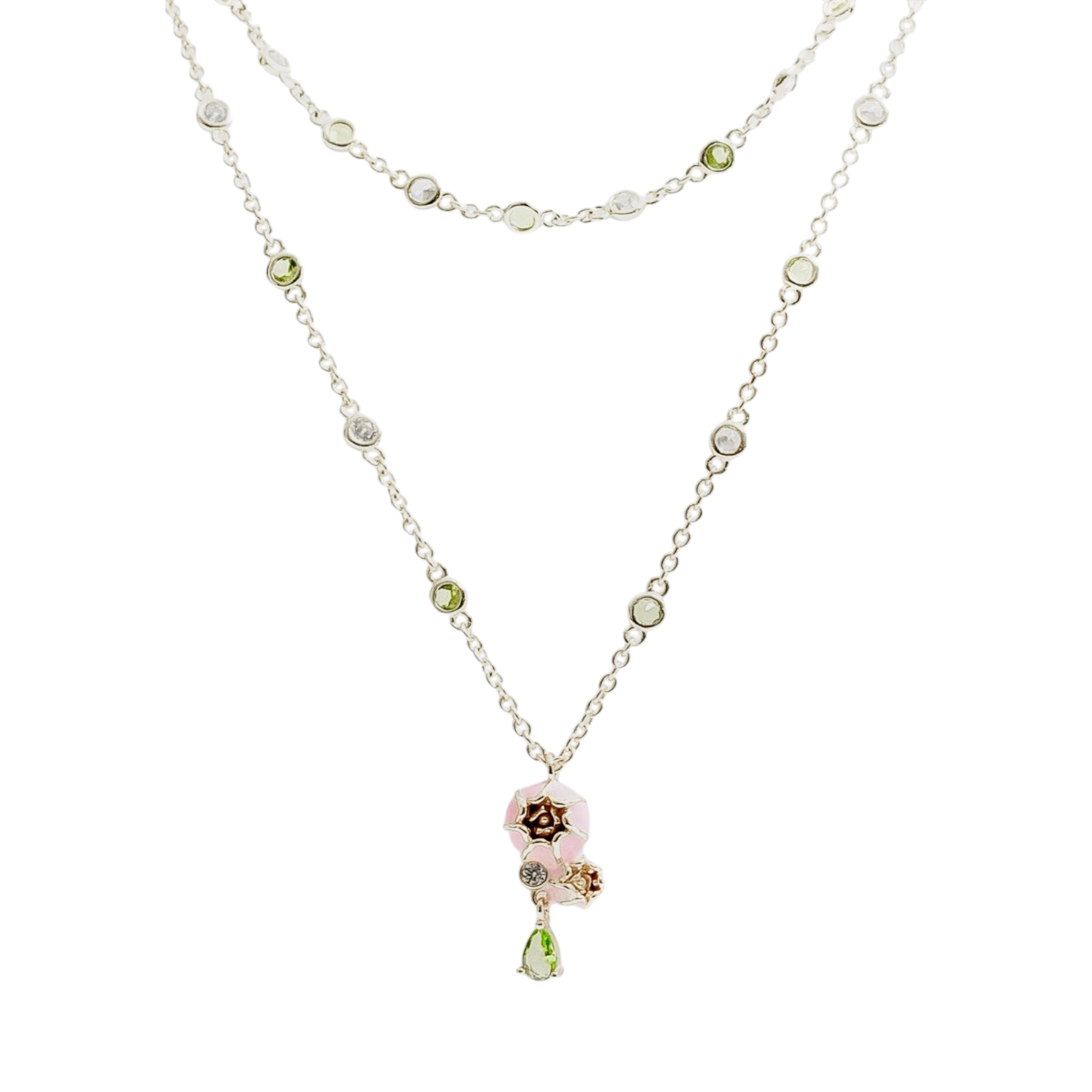 AMABILE Collana Amabile | Peonia in Placcato Argento