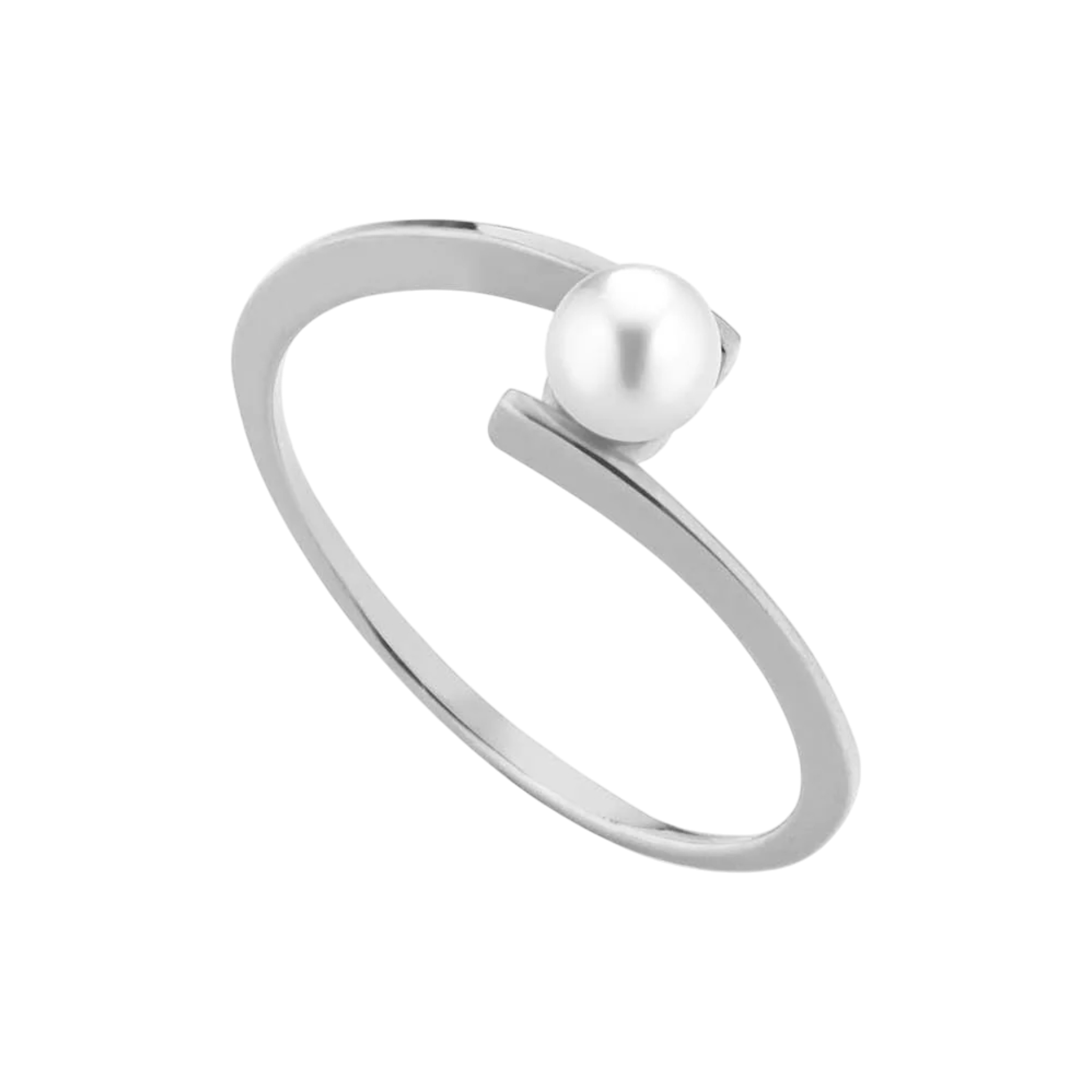 LELUNE Anello in oro e perla con perla misura 11