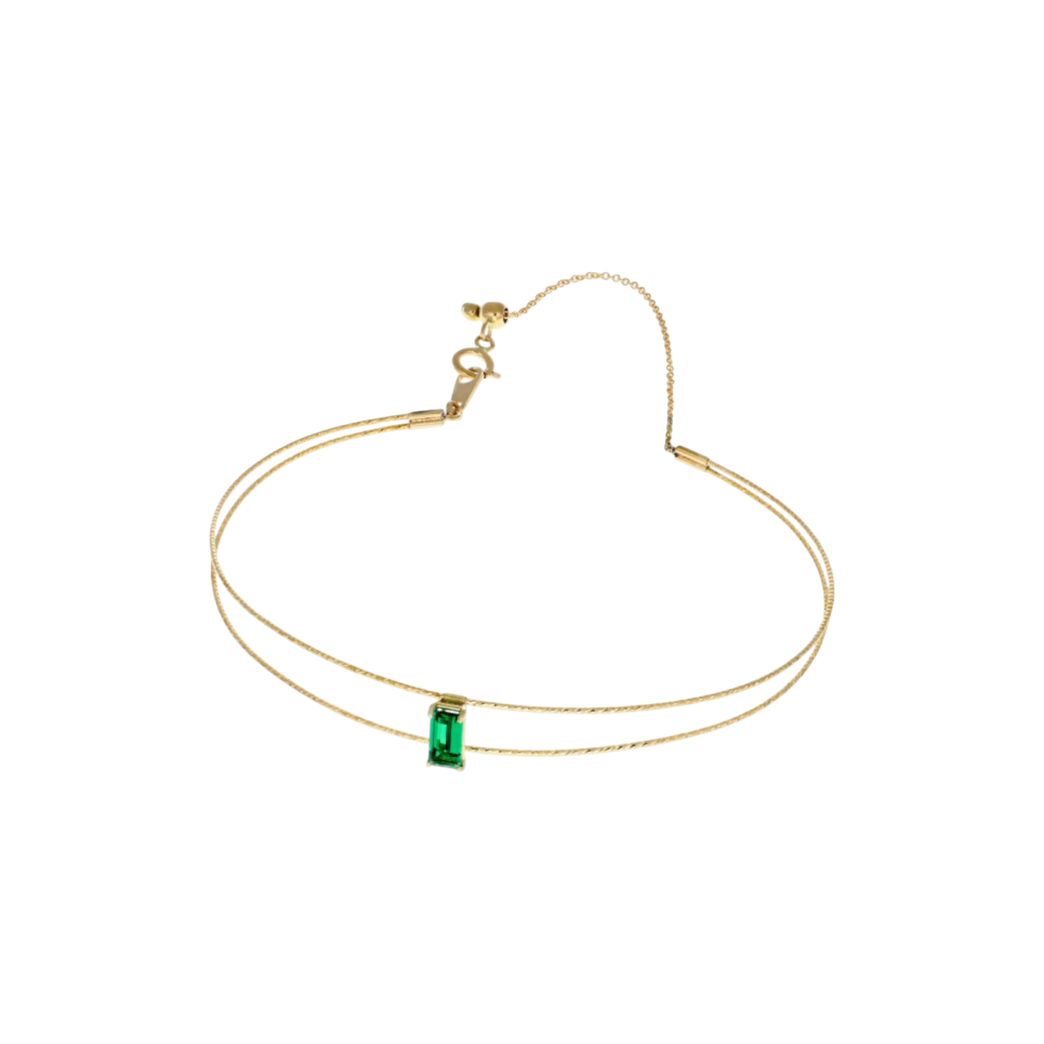 Bracciale MagicWire | Baguette Verde