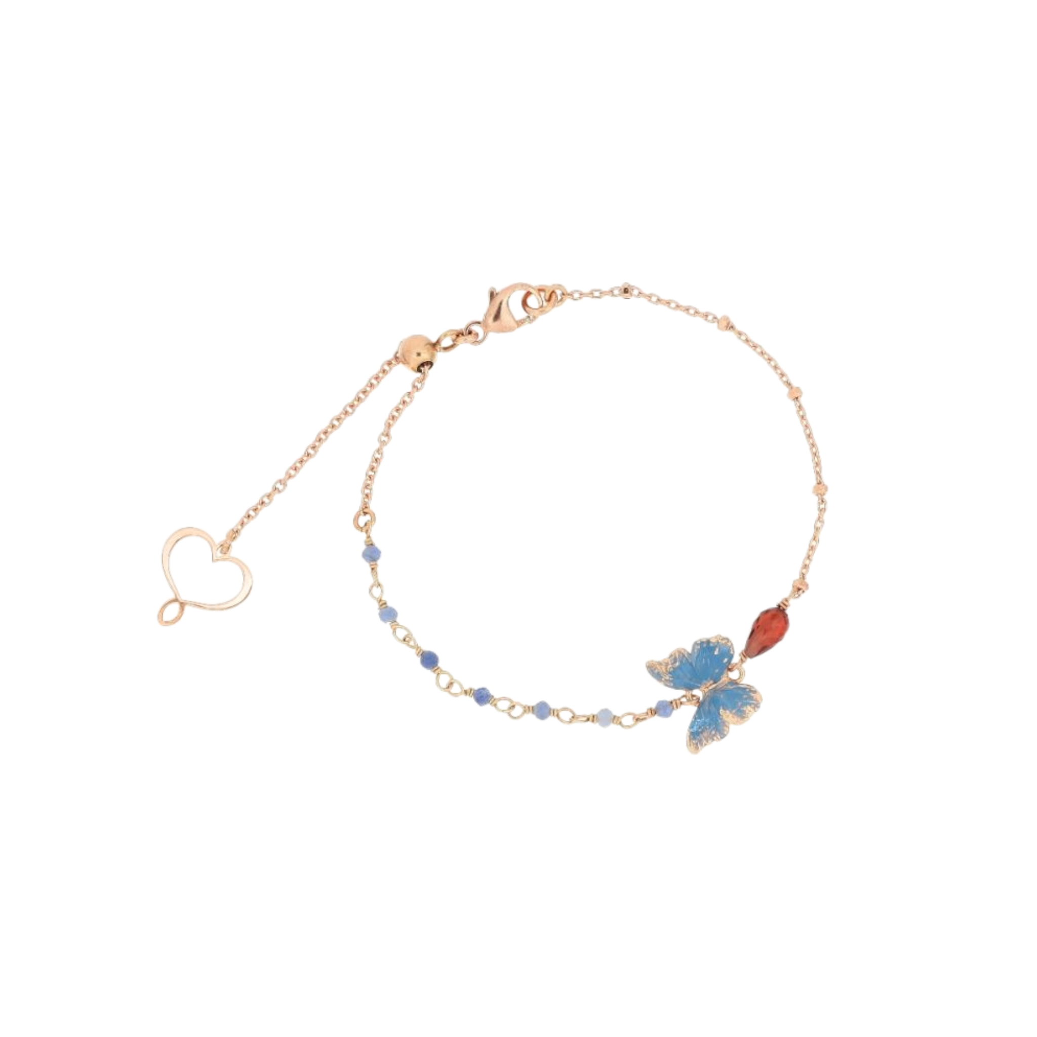 MAMAN ET SOPHIE Bracciale Maman Et Sophie | Farfalla Azzurra con argento