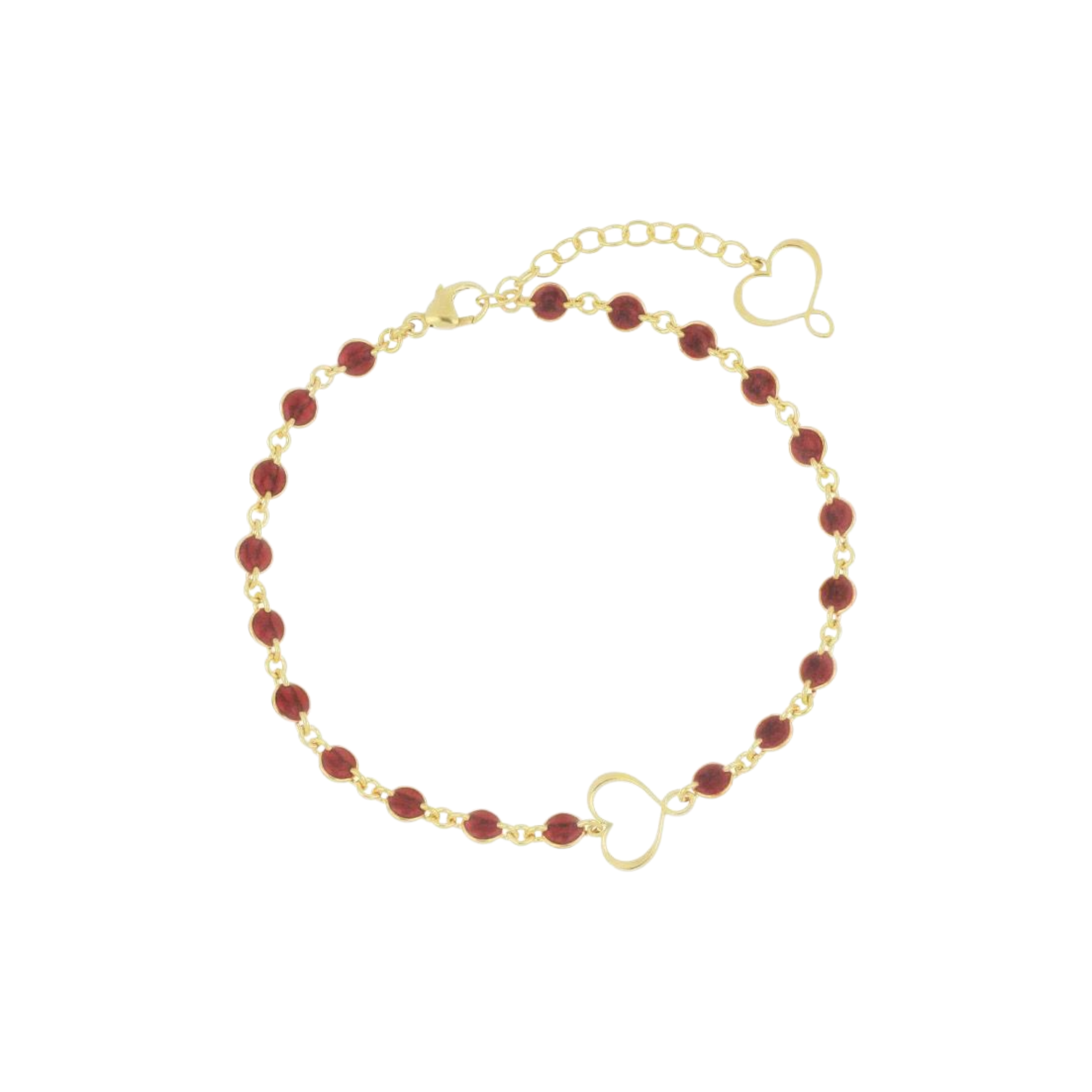 MAMAN ET SOPHIE Bracciale Maman Et Sophie | M&S Smalto Bordeaux con argento