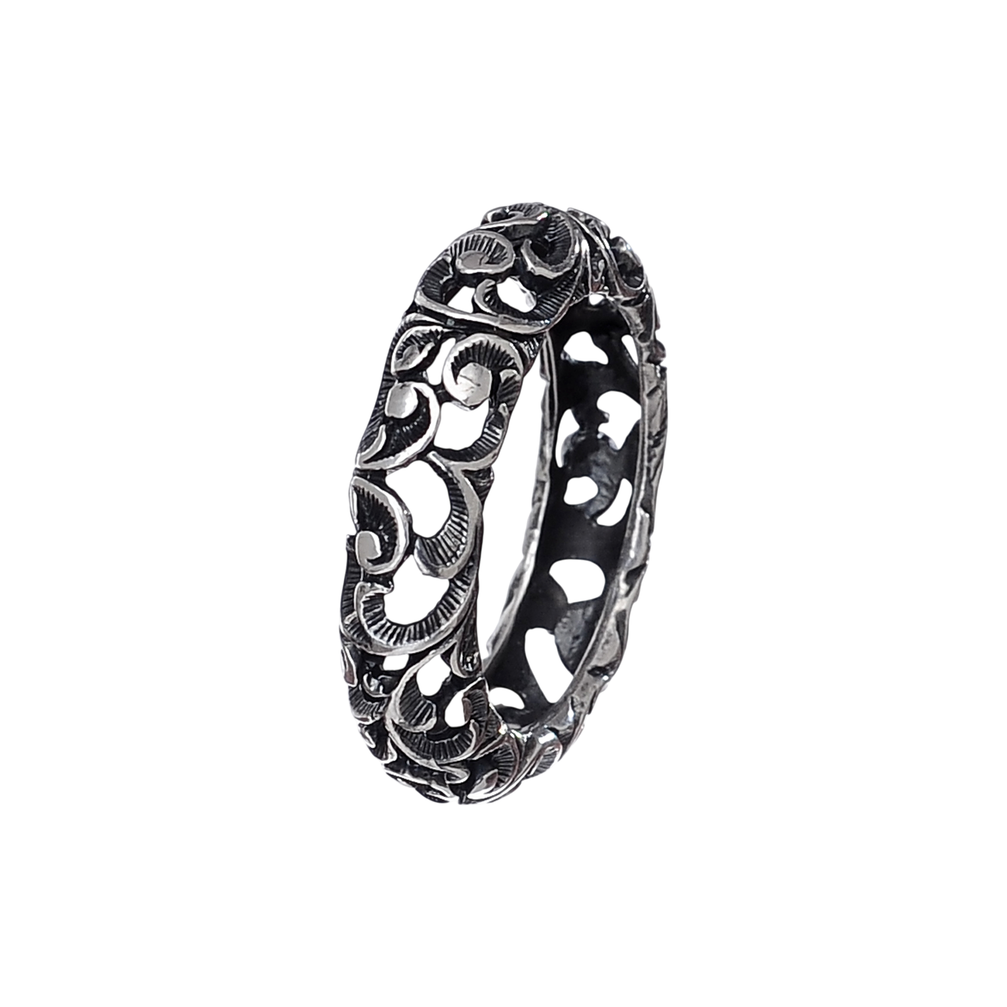 MARIA E LUISA JEWELS Fede Traforata con argento misura 13