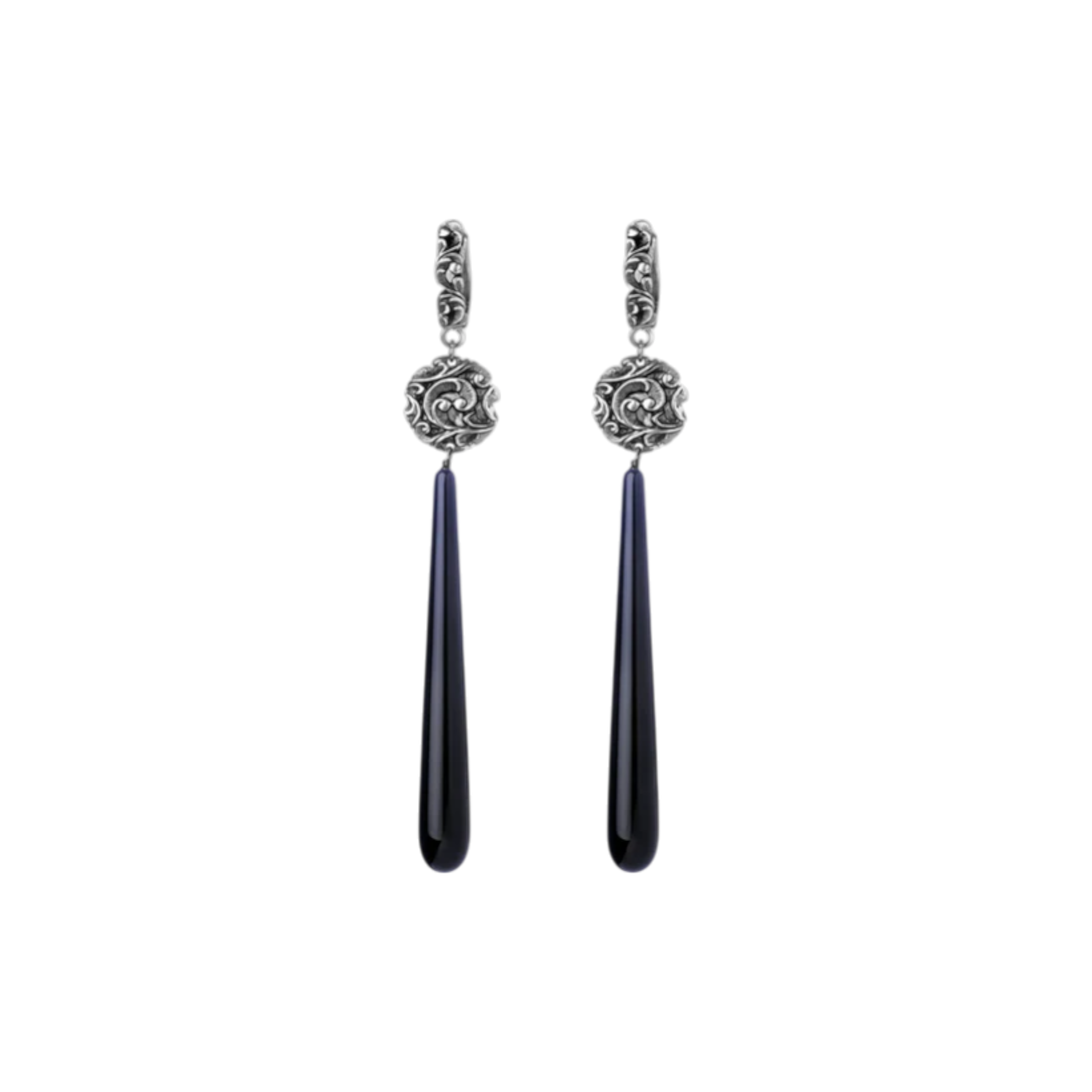 MARIA E LUISA JEWELS Orecchini Maria e Luisa Jewels | Onice Pendente con argento