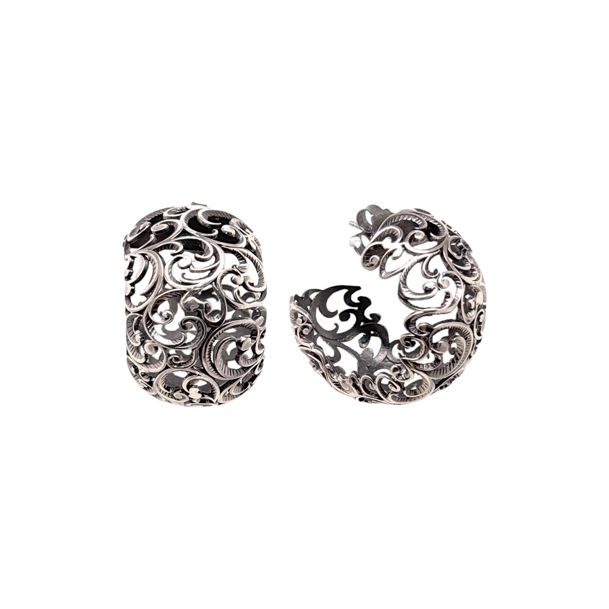 MARIA E LUISA JEWELS Orecchini Maria E Luisa Jewels | Cerchio Bombato con argento