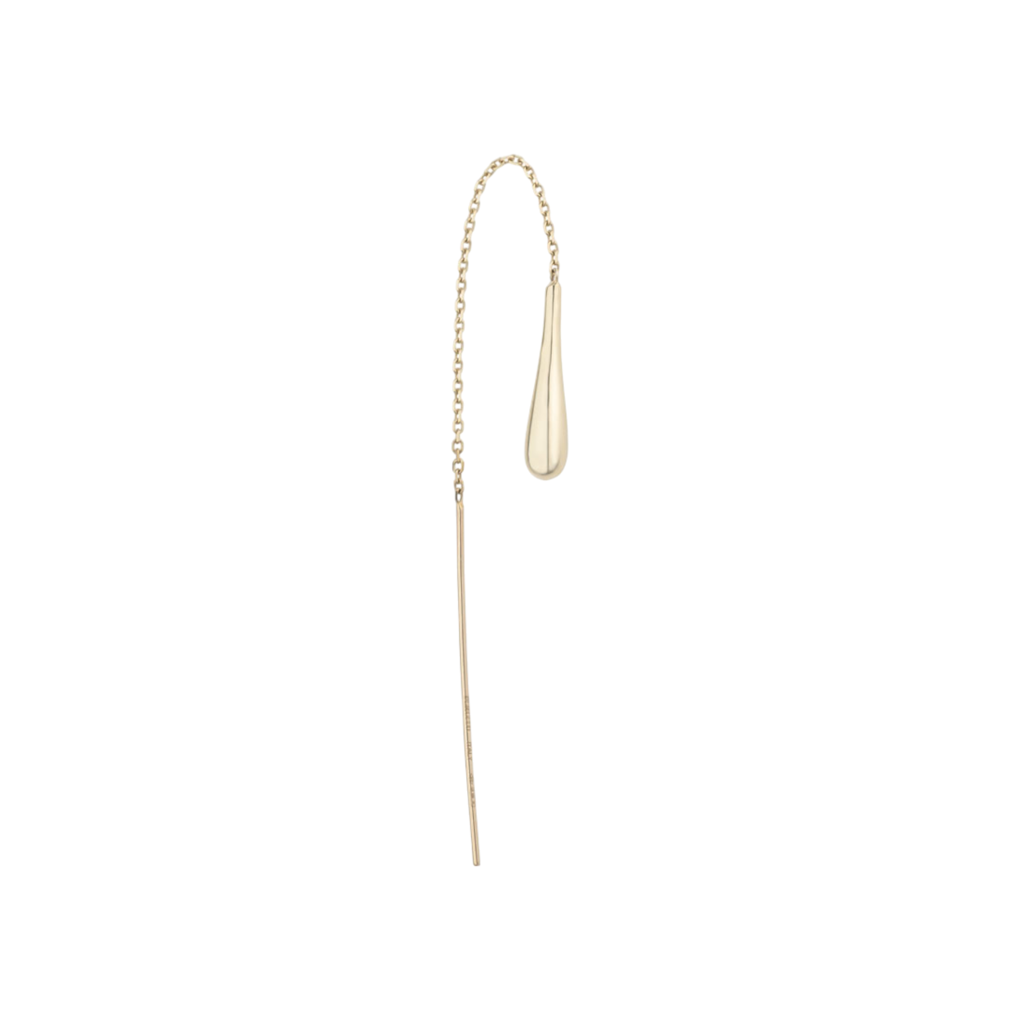 PERUFFO Drops Chain Earring con Oro 9kt