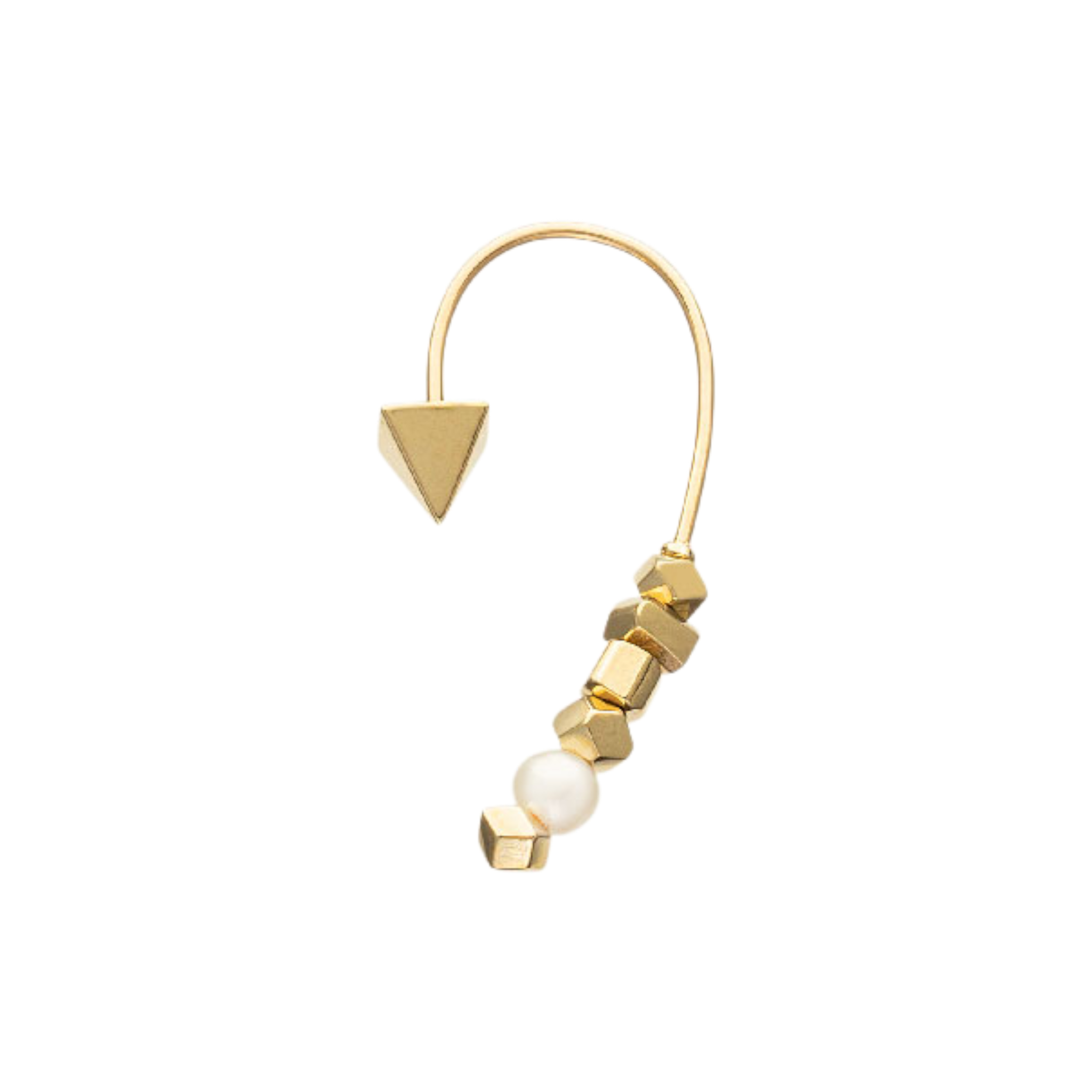 PERUFFO Rocks+Pearls Curve Mini con Oro 9kt