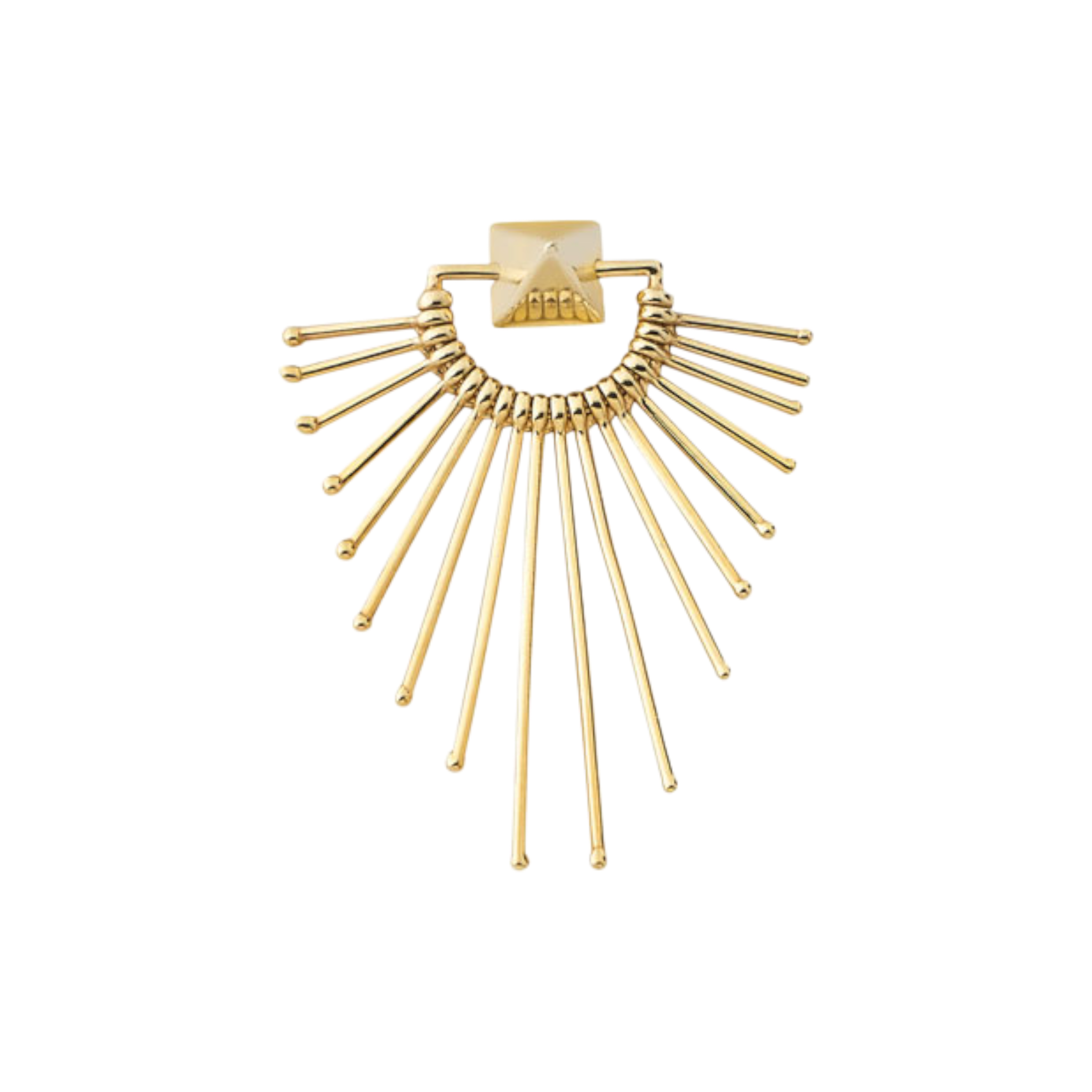 PERUFFO Slide Shield Earring con Oro 9kt
