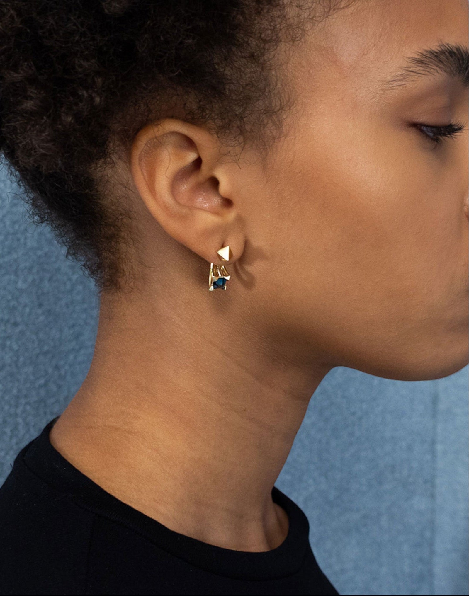 Orecchino Peruffo | Stones Square Mini Earring