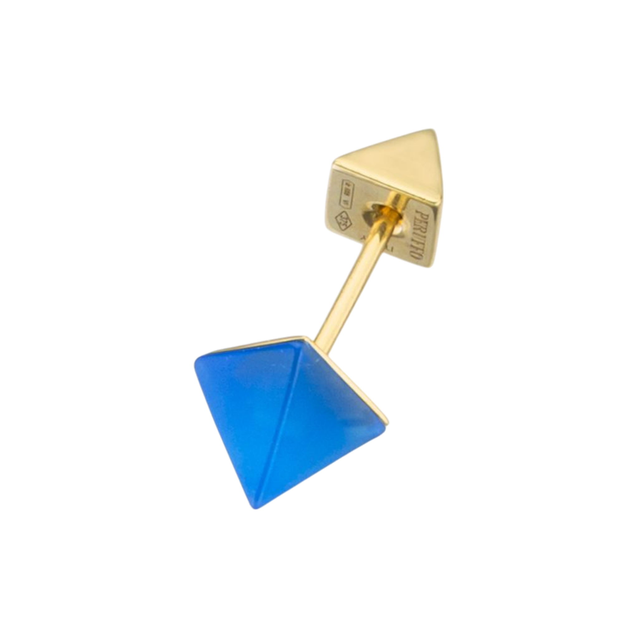 PERUFFO Vector Mini Stone Stud con Oro 9kt