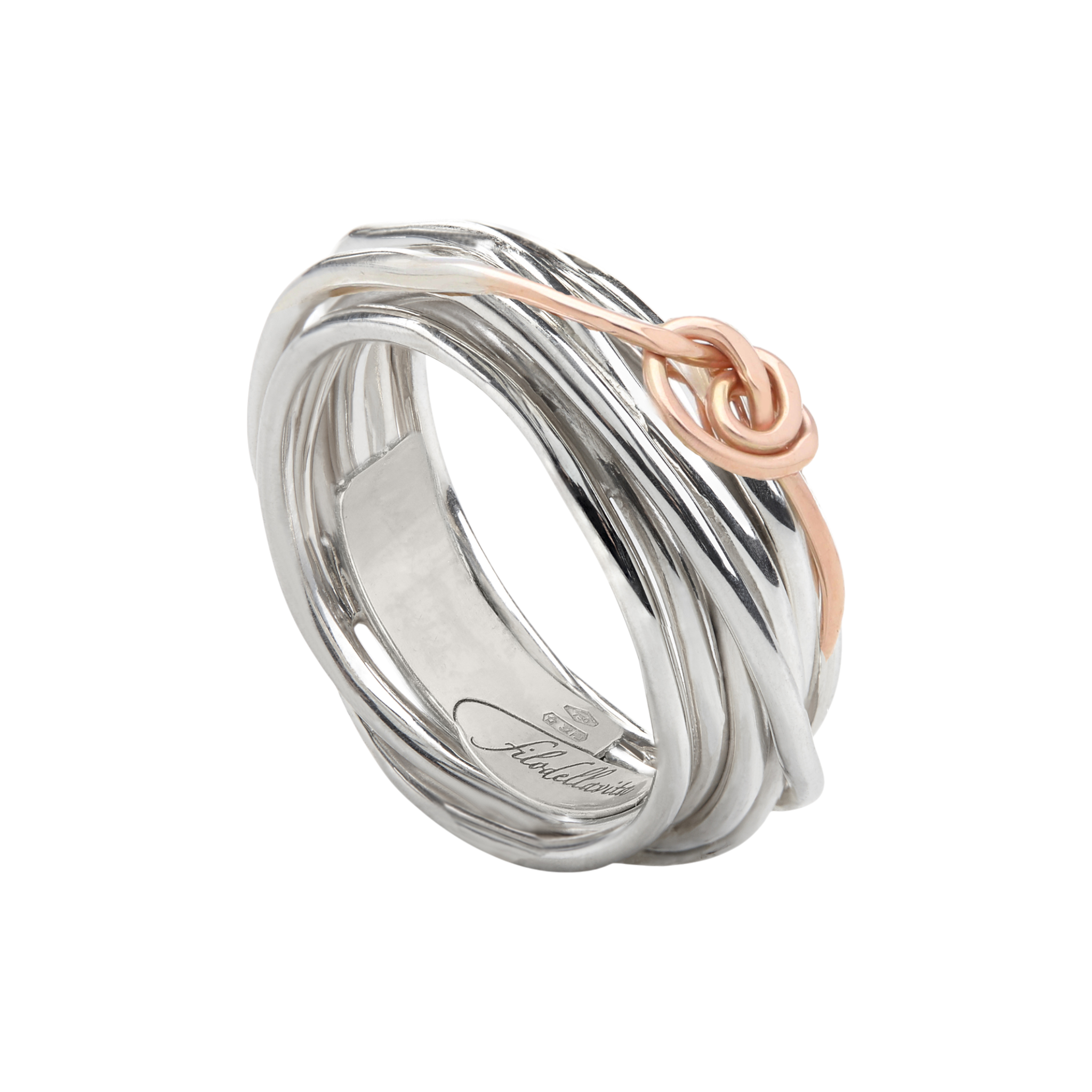 RUBINIA Filodellavita Classic 7 Fili Argento e Nodino con argento misura 16