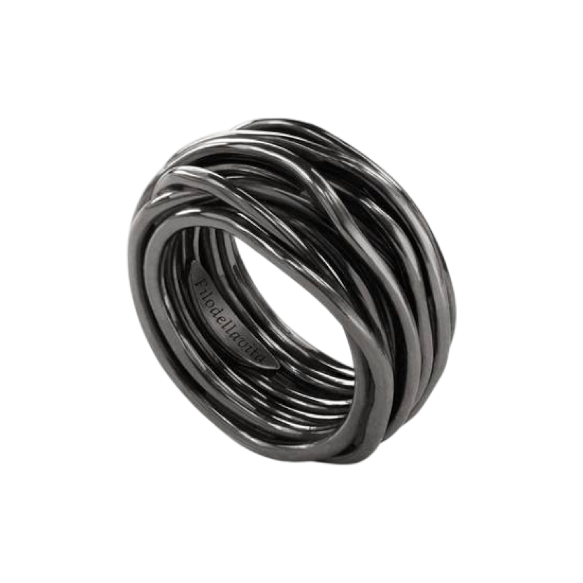 RUBINIA Filodellavita Rock 13 Fili Argento Brunito con argento misura 14