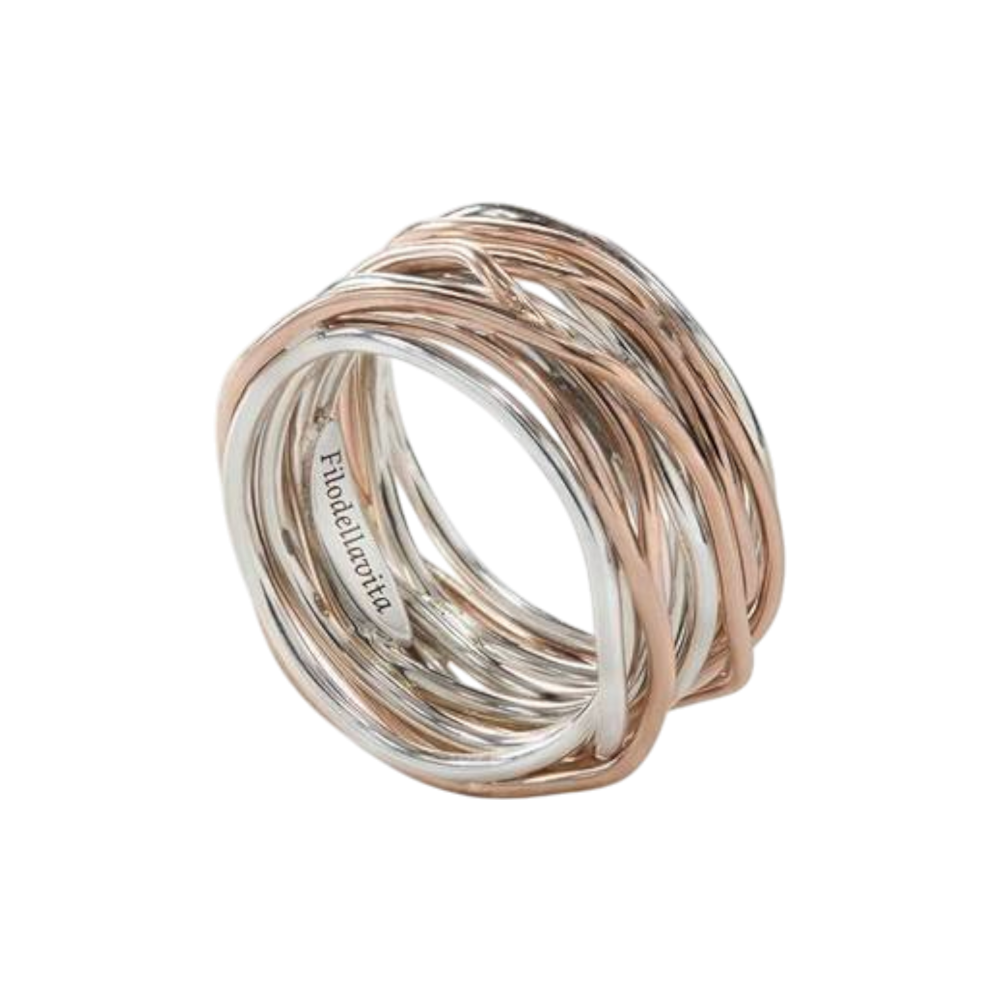 RUBINIA Fillodellavita 13 Fili Oro kt e 925 con oro 9kt misura 15