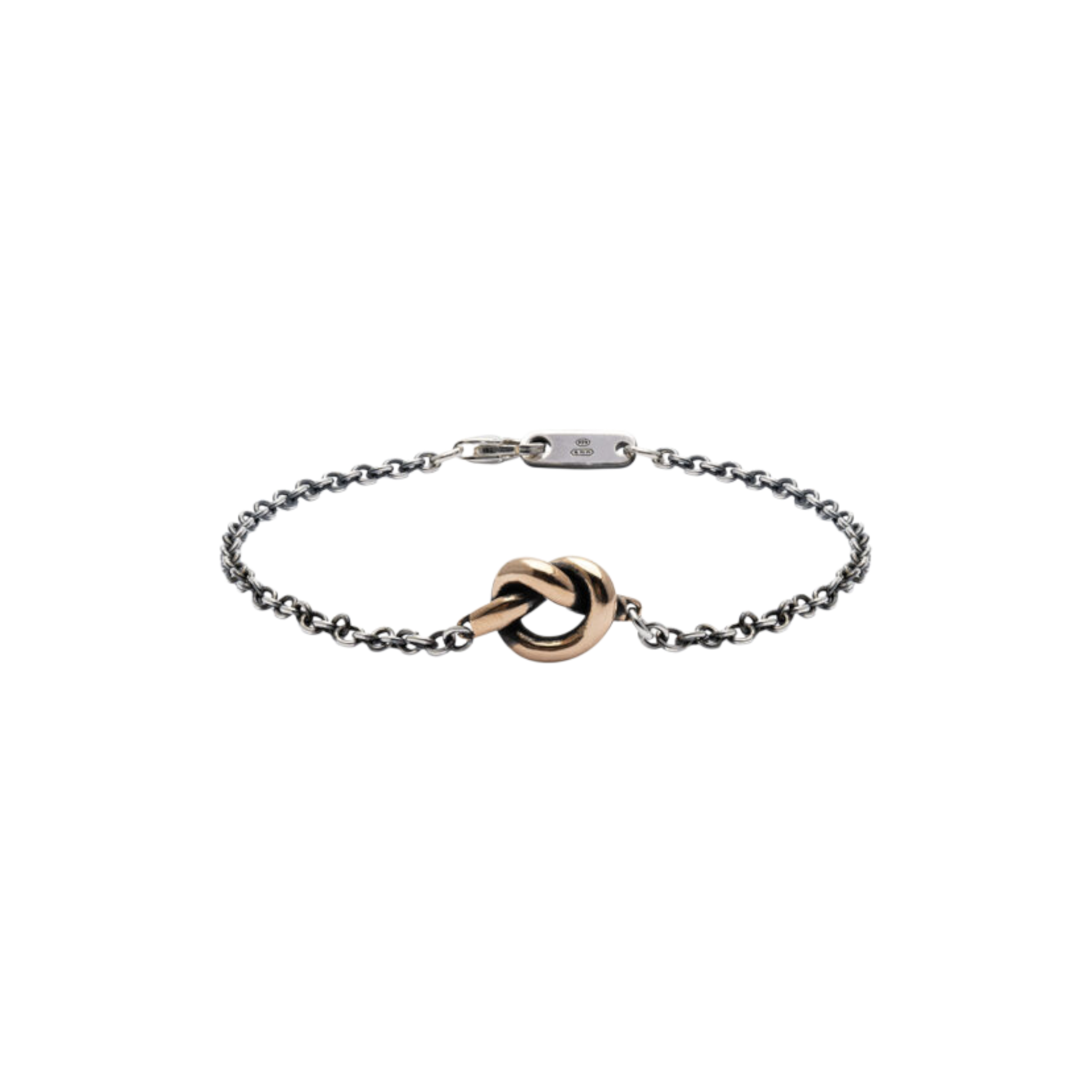 VALENTINO DI LEONARDO Bracciale Valentino Di Leonardo | Knot Chain Bronzo con argento
