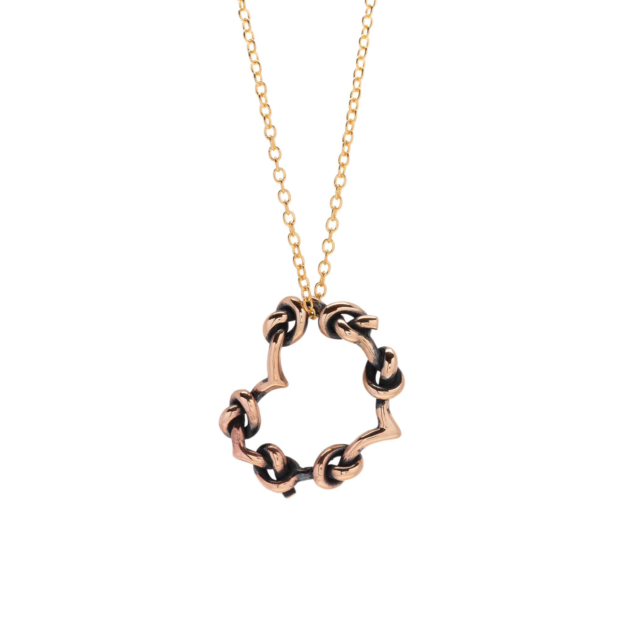 VALENTINO DI LEONARDO Collana Valentino Di Leonardo | Cuore Annodato Mini con argento