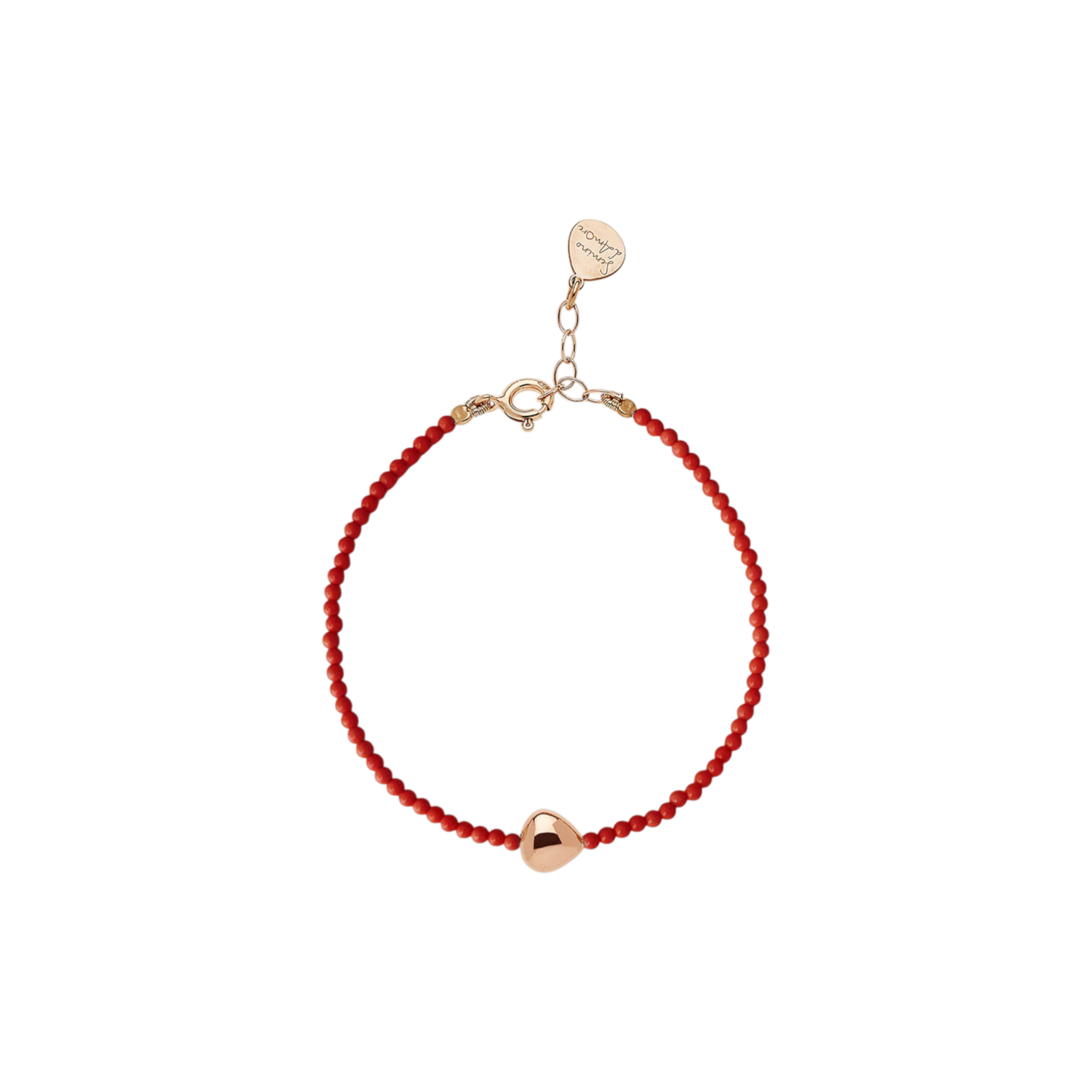 ROSSOPREZIOSO Bracciale Rosso Prezioso | Semino D'Amore Elements con argento