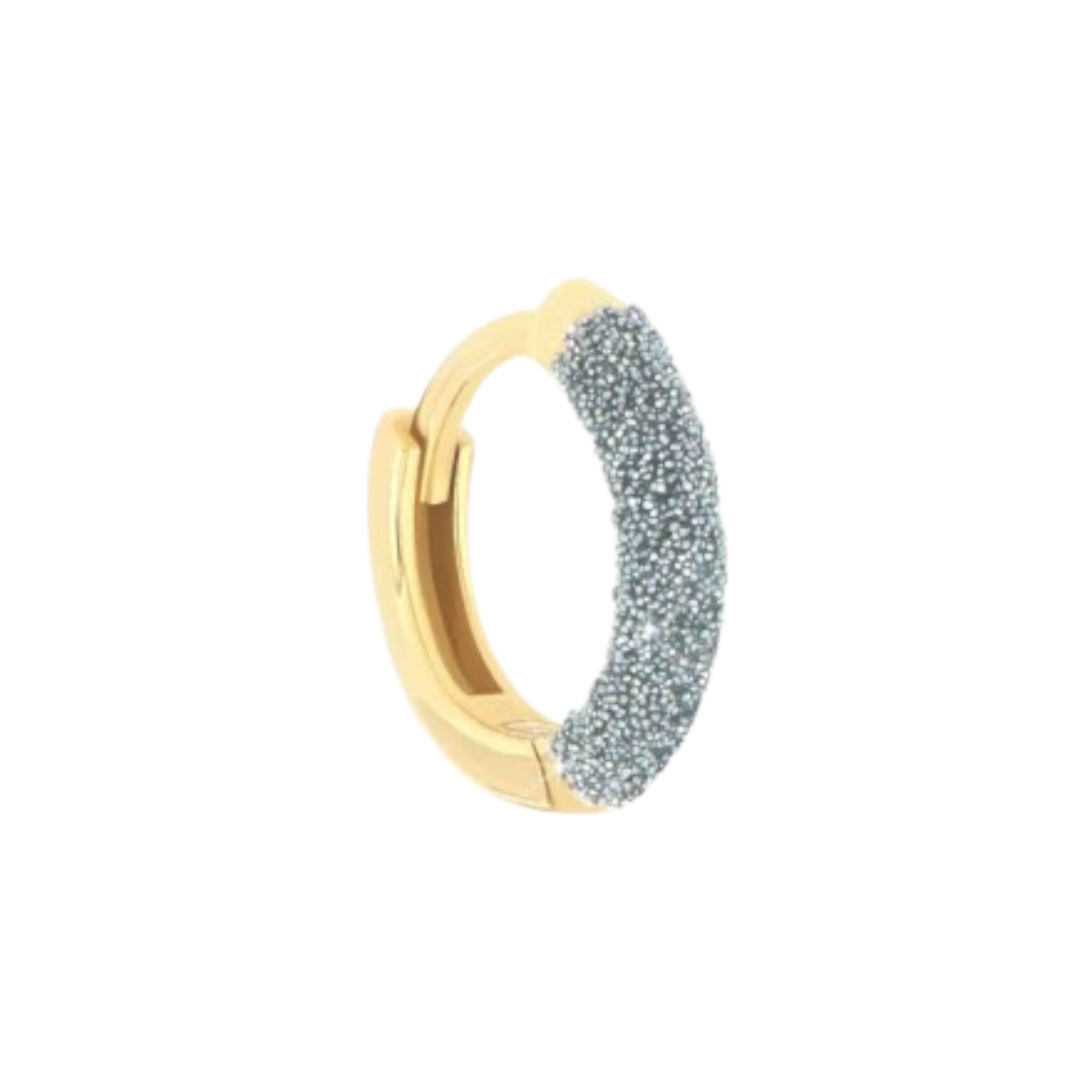 MAMAN ET SOPHIE Orecchino Maman Et Sophie | Cerchio Polvere Celeste 18K con oro