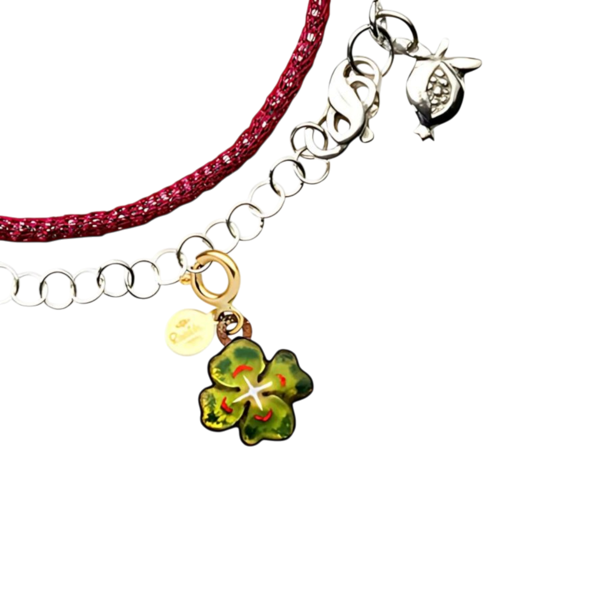 GABRIELLA RIVALTA Quadrifoglio in Dipinto a mano