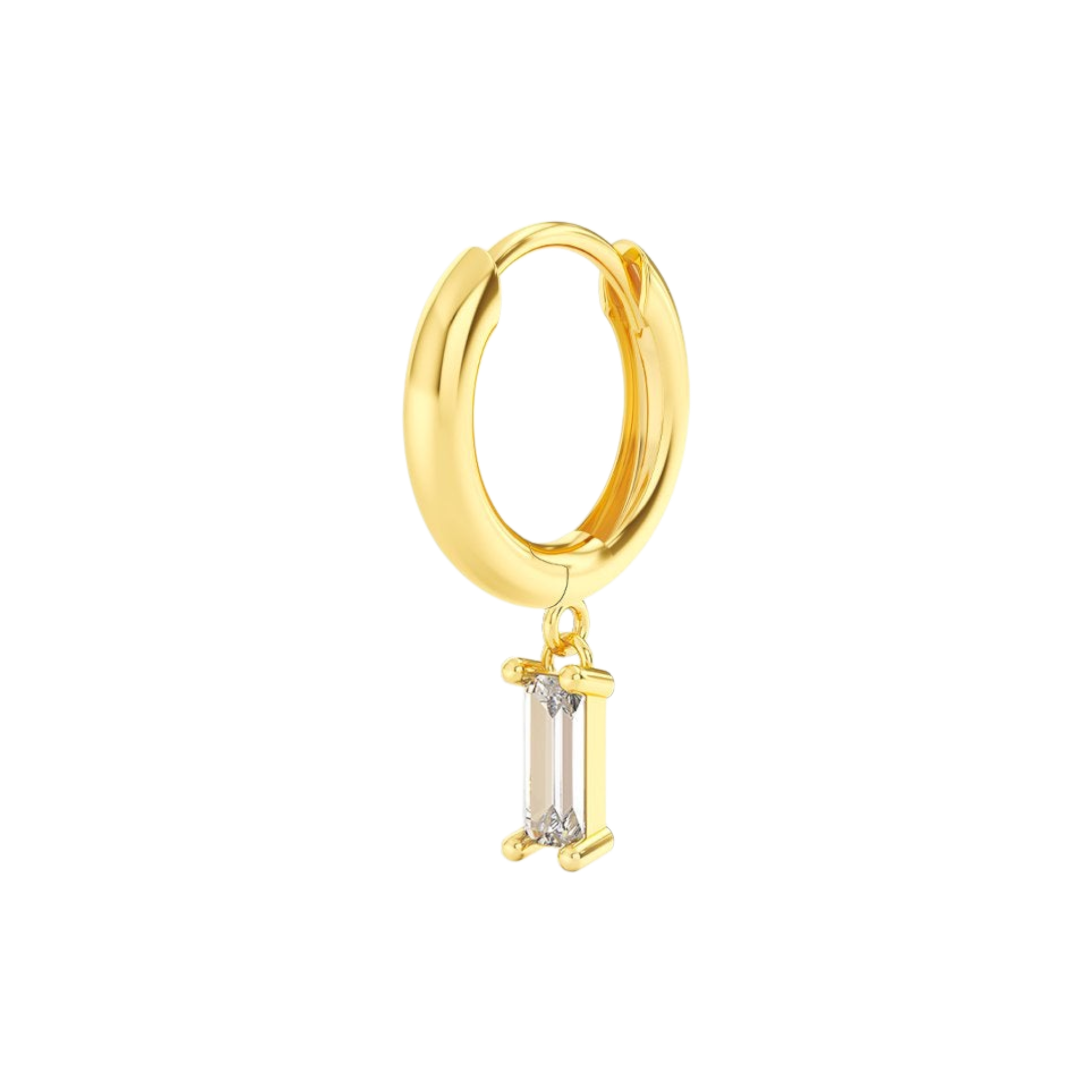 Orecchino Amabile | Hoop Baguette