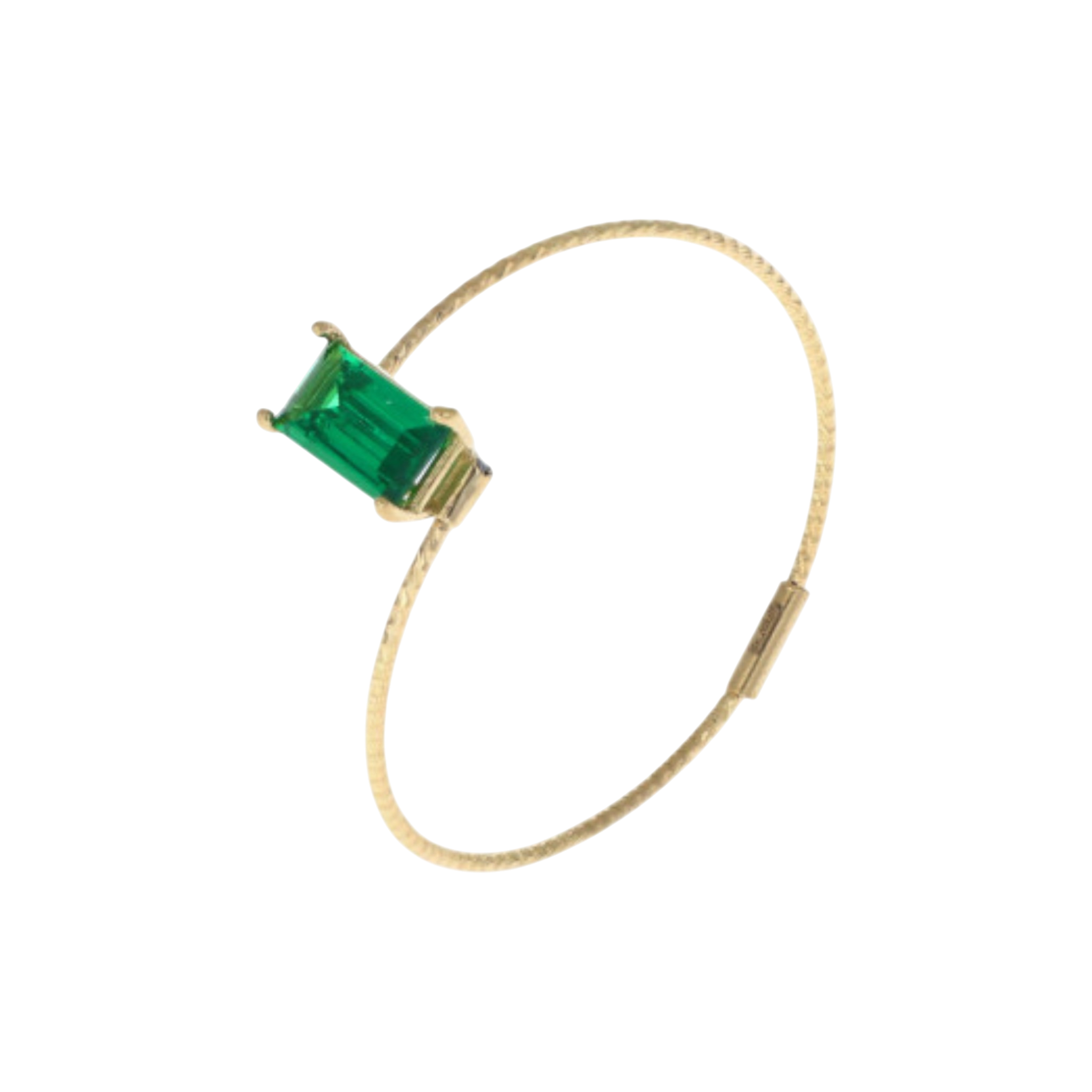 Anello MagicWire | Baguette Verde