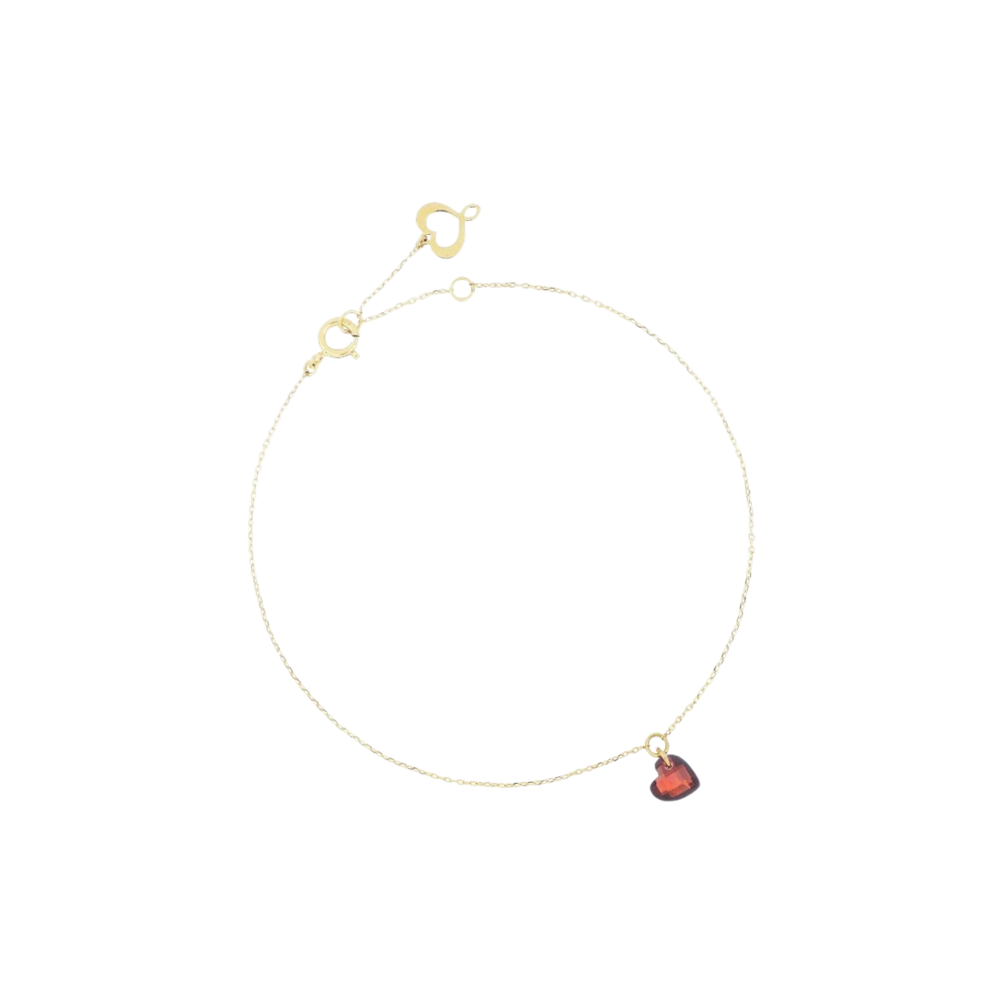 MAMAN ET SOPHIE Cuore Nudo Rosso con oro  18kt