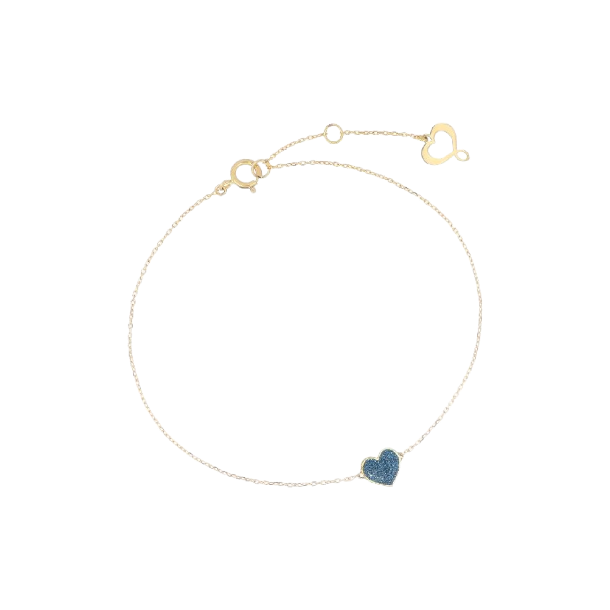 MAMAN ET SOPHIE Bracciale Maman Et Sophie | 18Kt Cuore Polvere Blu con oro