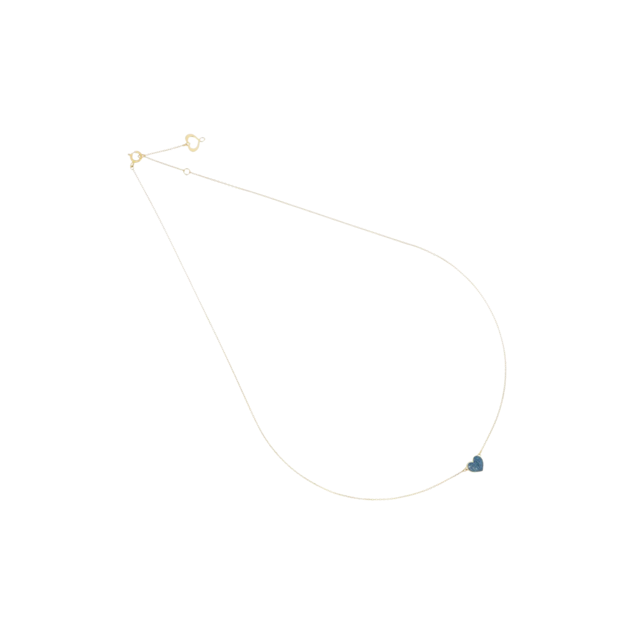 MAMAN ET SOPHIE Collana Maman Et Sophie | Girocollo Cuore Polvere Blu 18Kt con oro