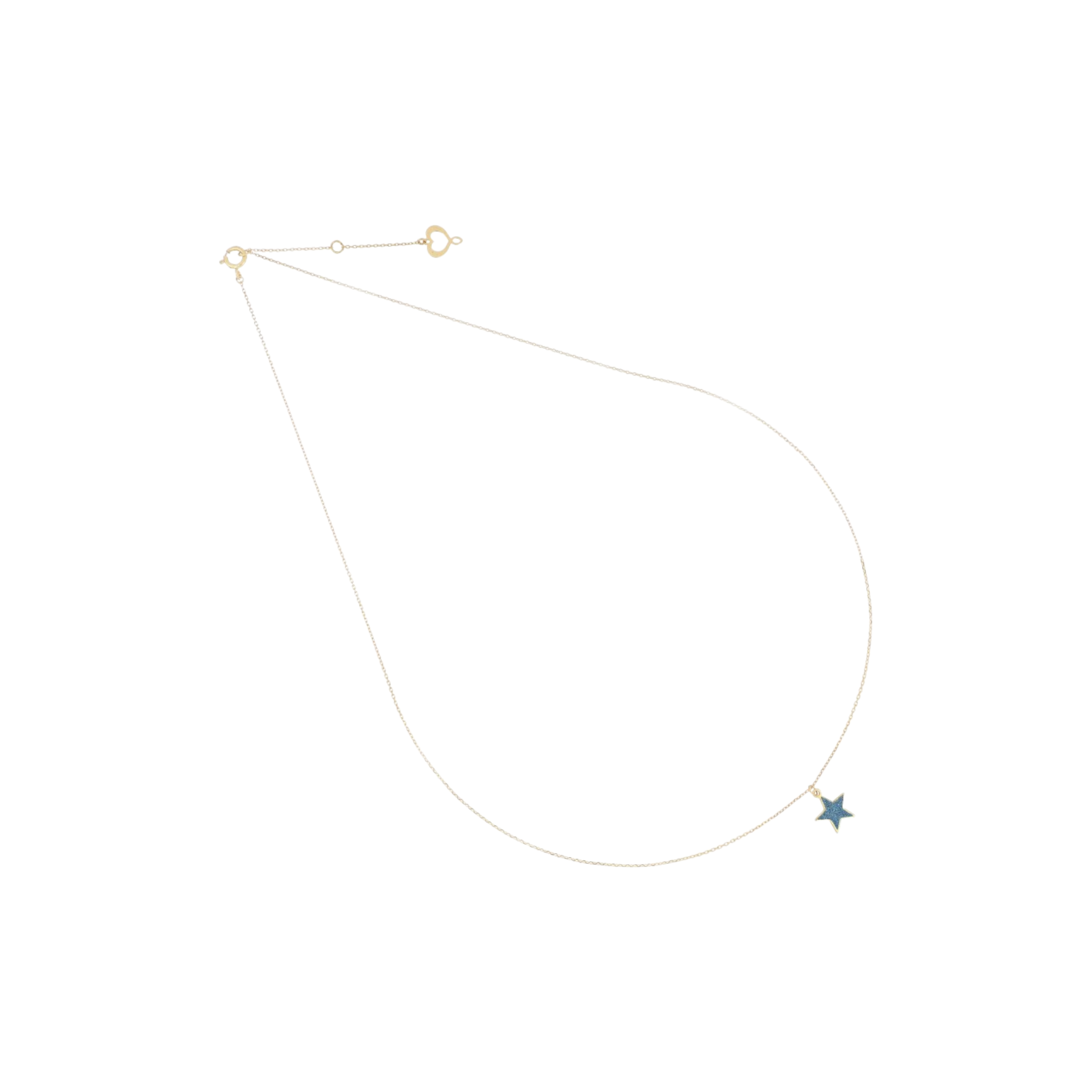 MAMAN ET SOPHIE Collana Maman Et Sophie | Girocollo Stella Polvere Blu 18Kt con oro