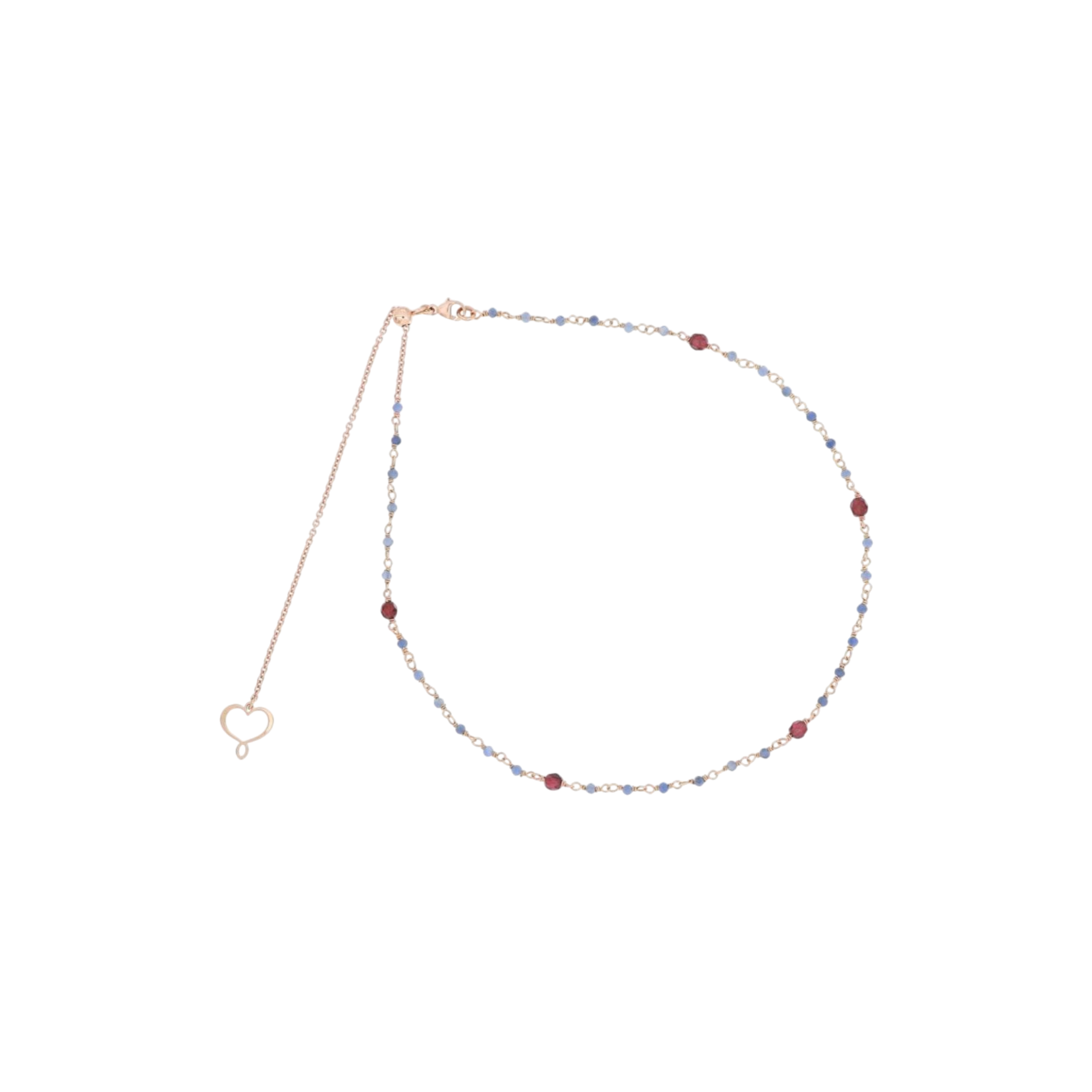 MAMAN ET SOPHIE Collana Maman Et Sophie | Rosario Con Calcedonio E Granato con argento