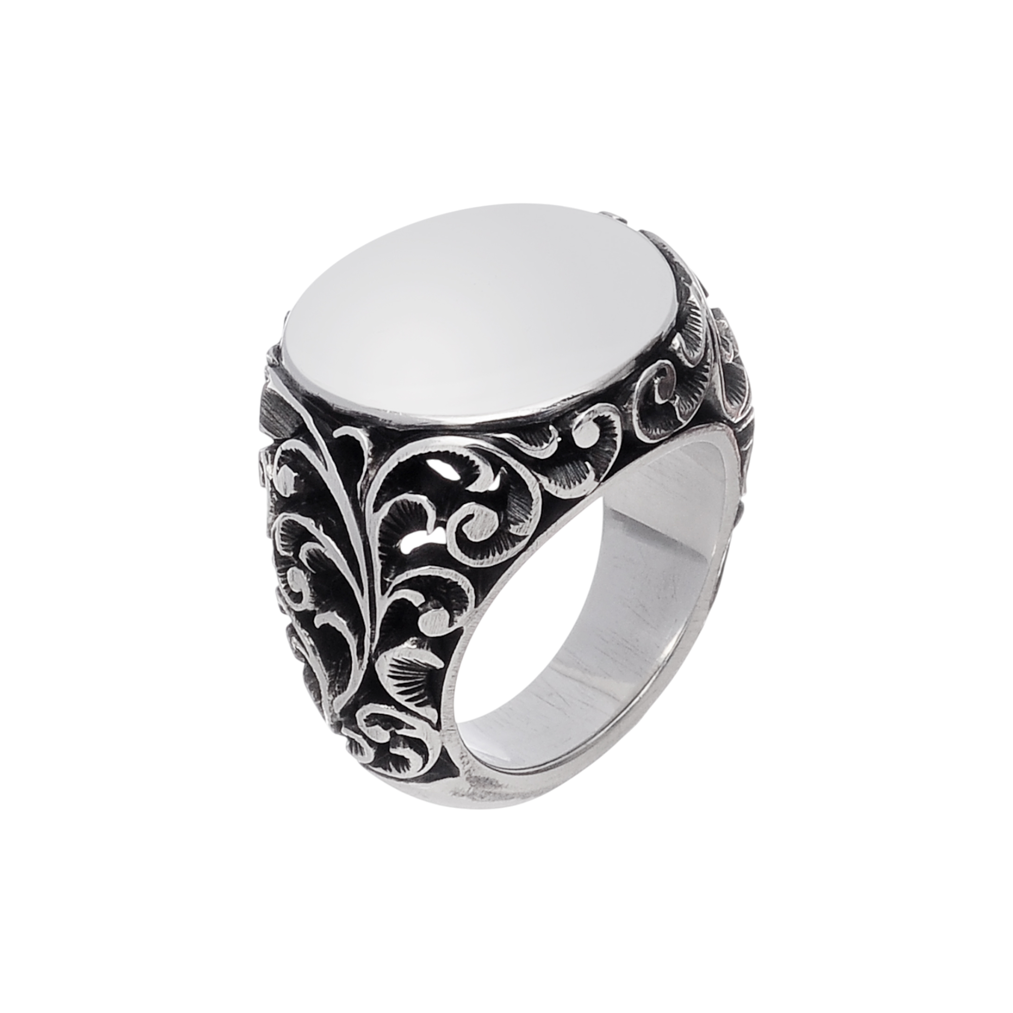 MARIA E LUISA JEWELS Chevalier Satin con argento misura 15