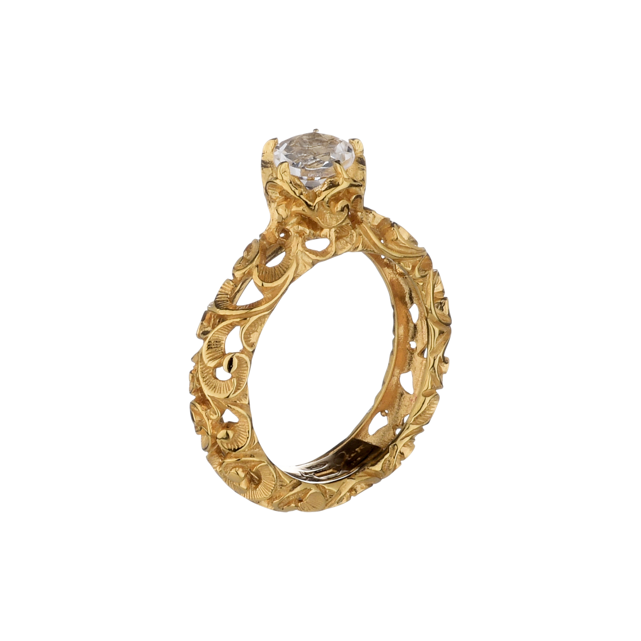 MARIA E LUISA JEWELS Solitario Intimate Dorato con argento misura 15