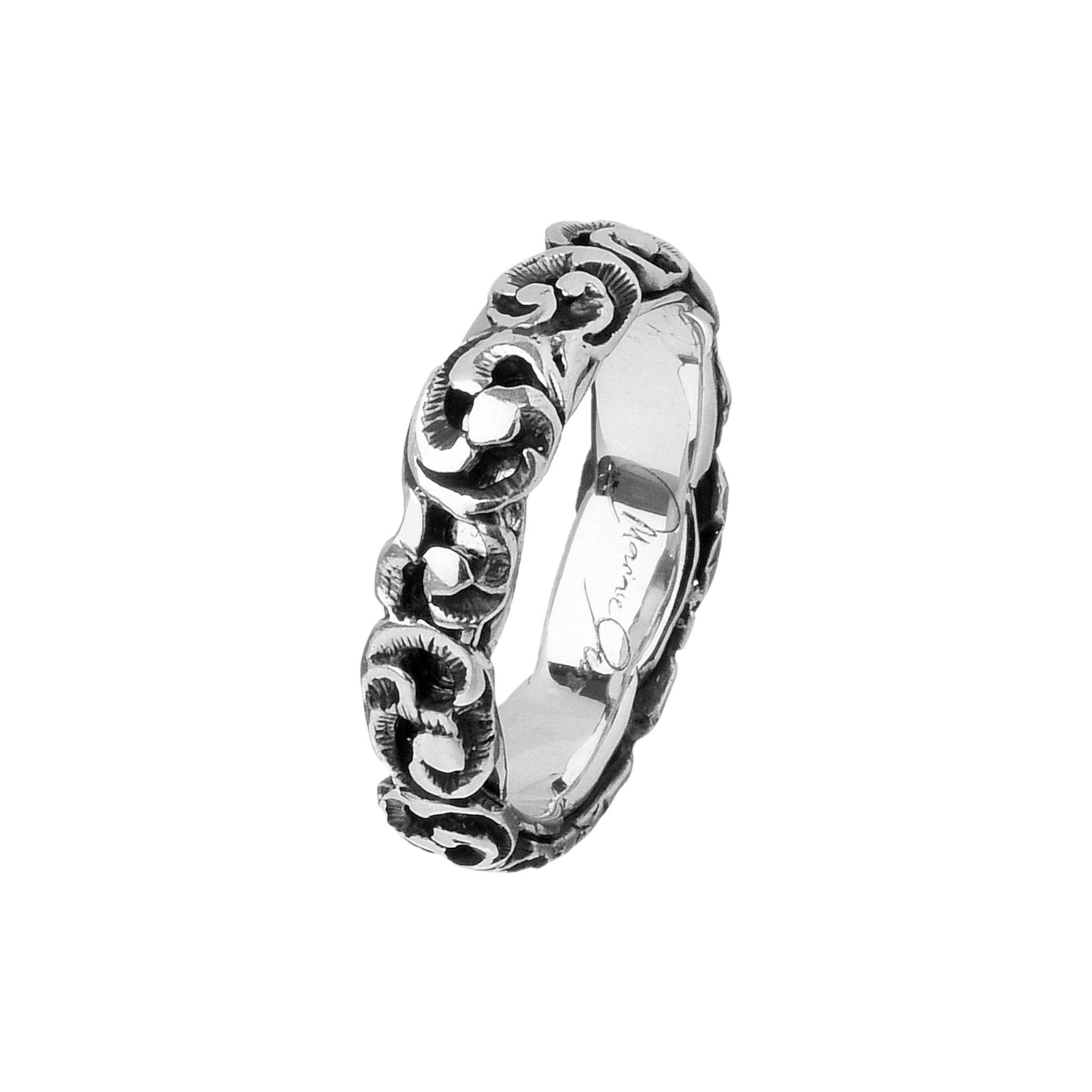 MARIA E LUISA JEWELS Fede Piatta con argento misura 20