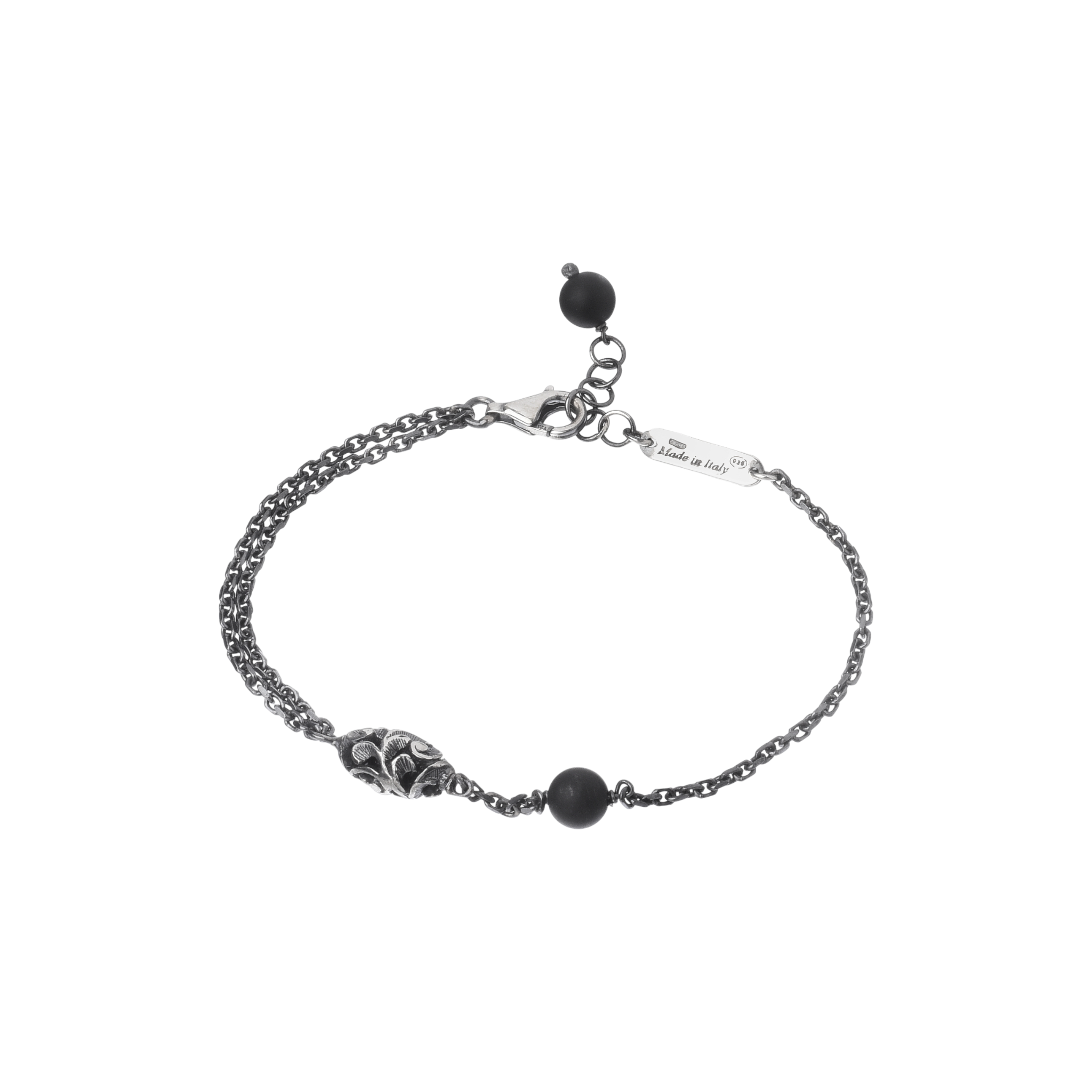 MARIA E LUISA JEWELS Shiva Lingam Onice con argento