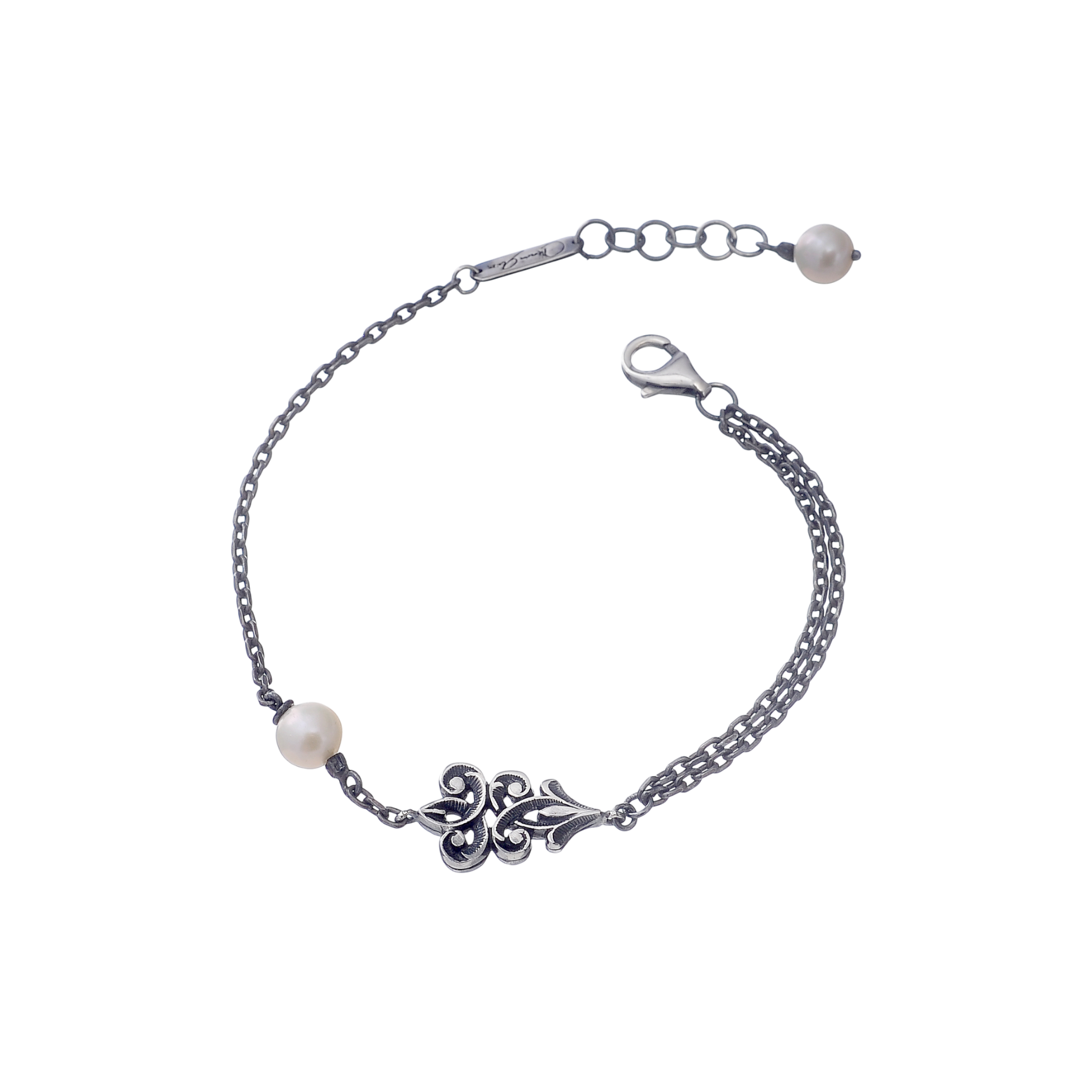 MARIA E LUISA JEWELS Giglio e Perla con argento