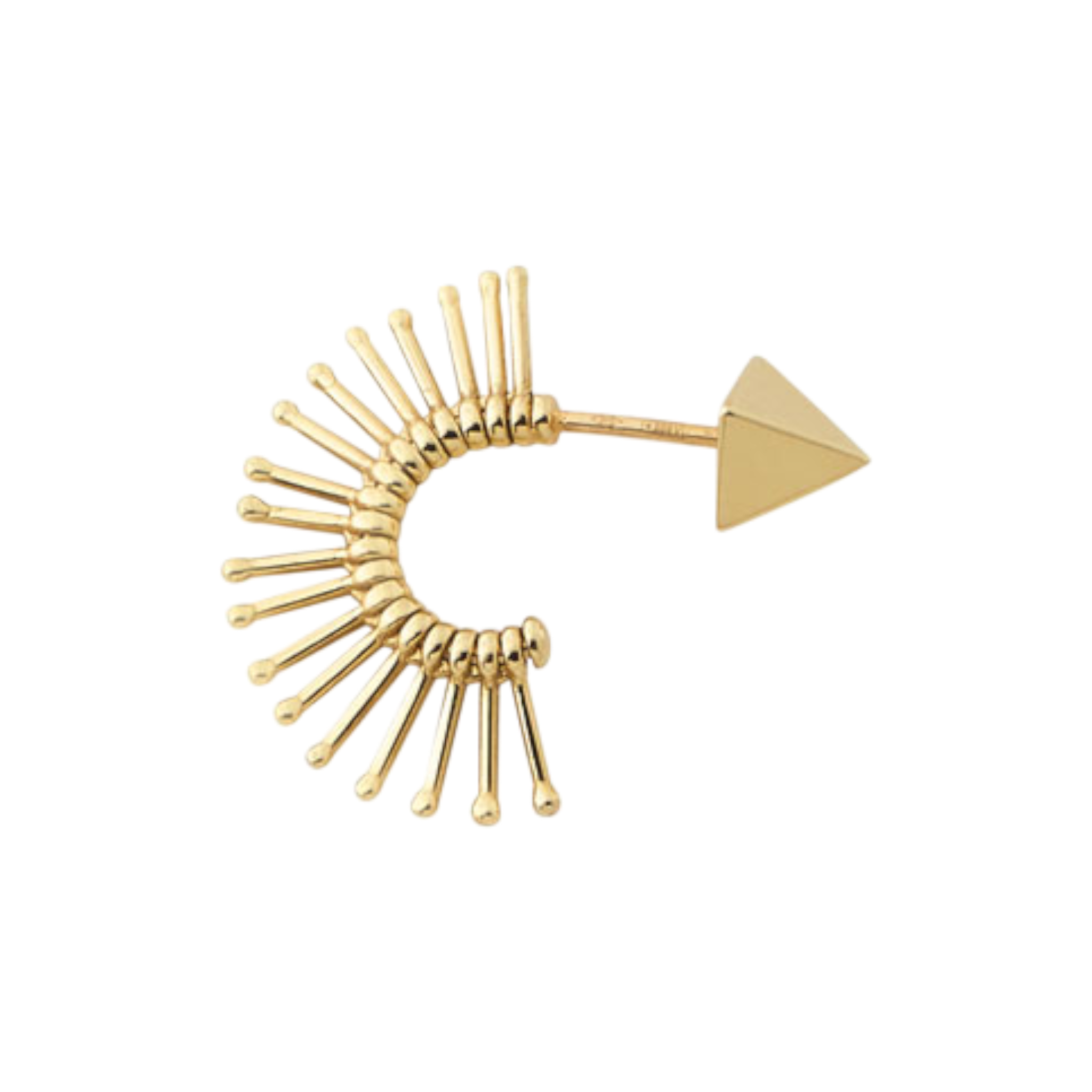 PERUFFO  Slide Mini Mohawk Earring con Oro 9kt