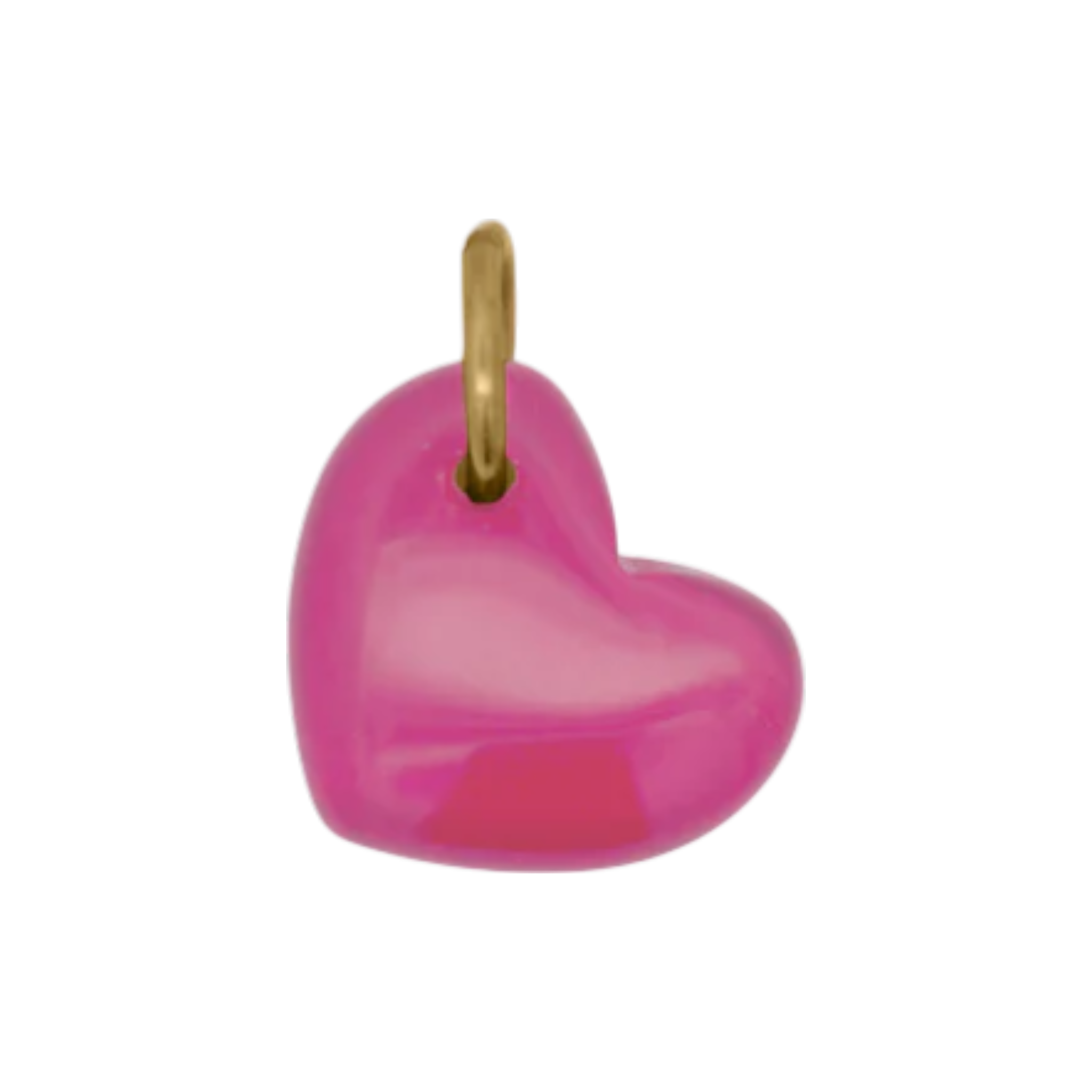 RUE DES MILLE Ciondolo Rue des Mille | Cuore Rosa · Charm Bar con lega 
