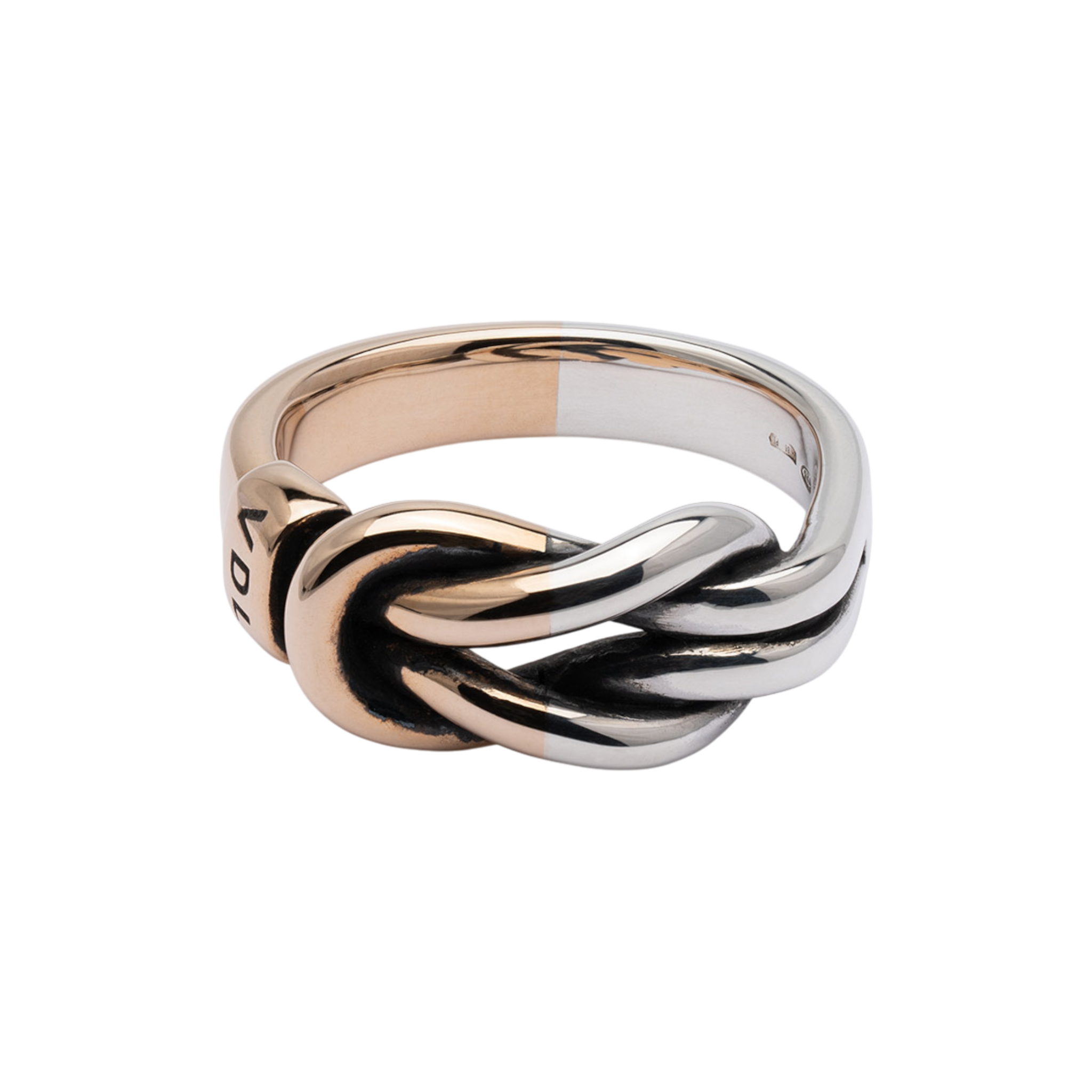 VALENTINO DI LEONARDO Anello Valentino Di Leonardo | Nodo Reef Ag/Br con argento misura 22